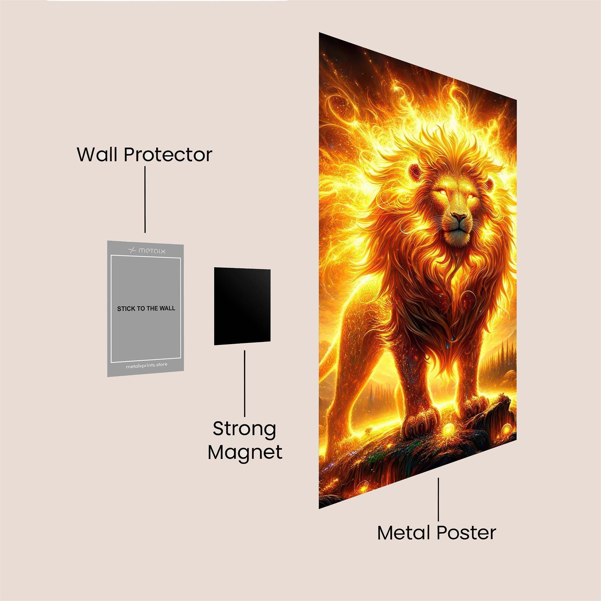 Lion Radiance Safe Wall Magnetic / M