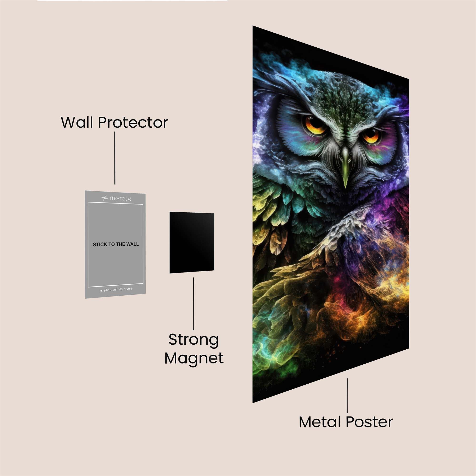 Owl Radiance Safe Wall Magnetic / M