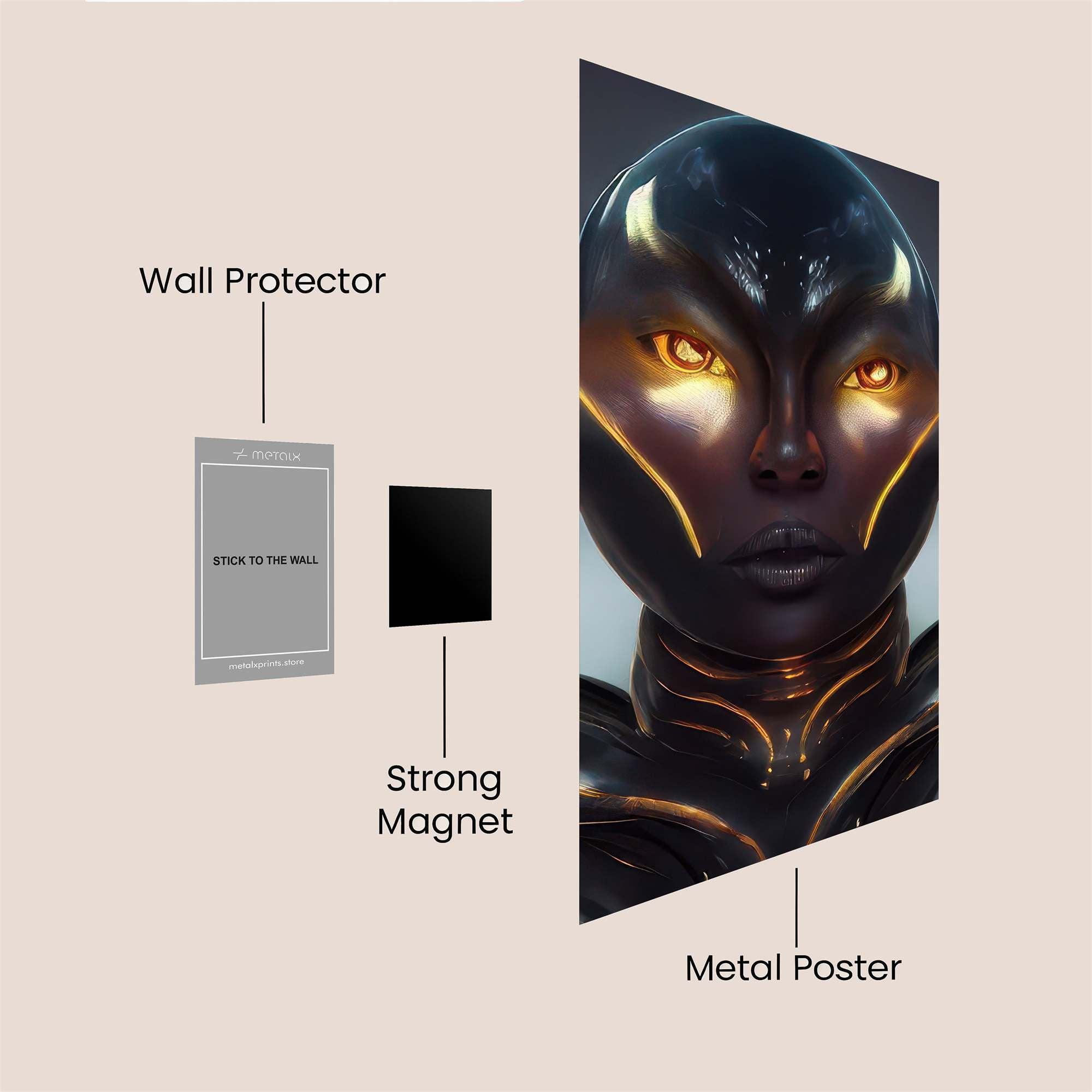 Alien Enigma Safe Wall Magnetic / M