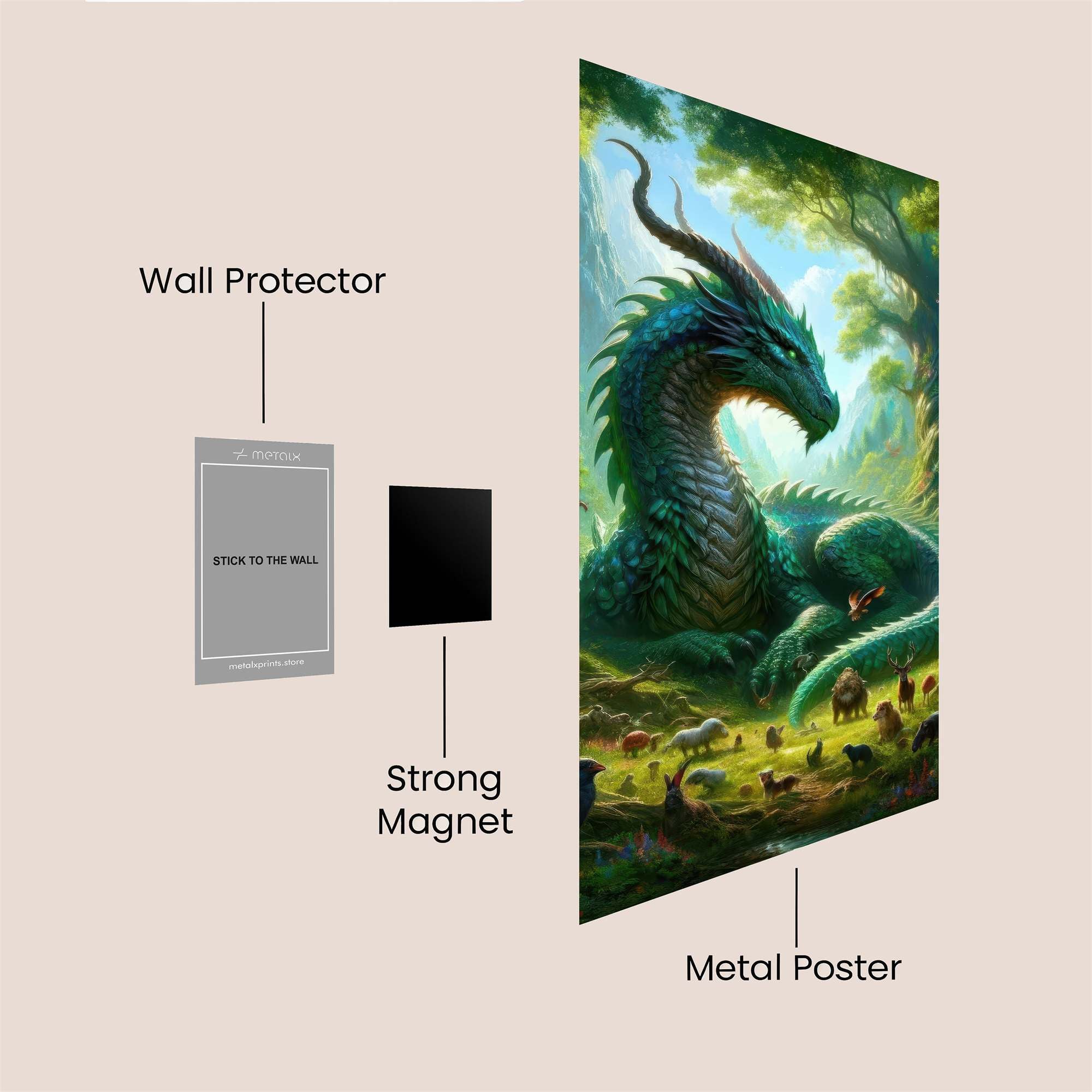 Dragon Serenity Safe Wall Magnetic / M