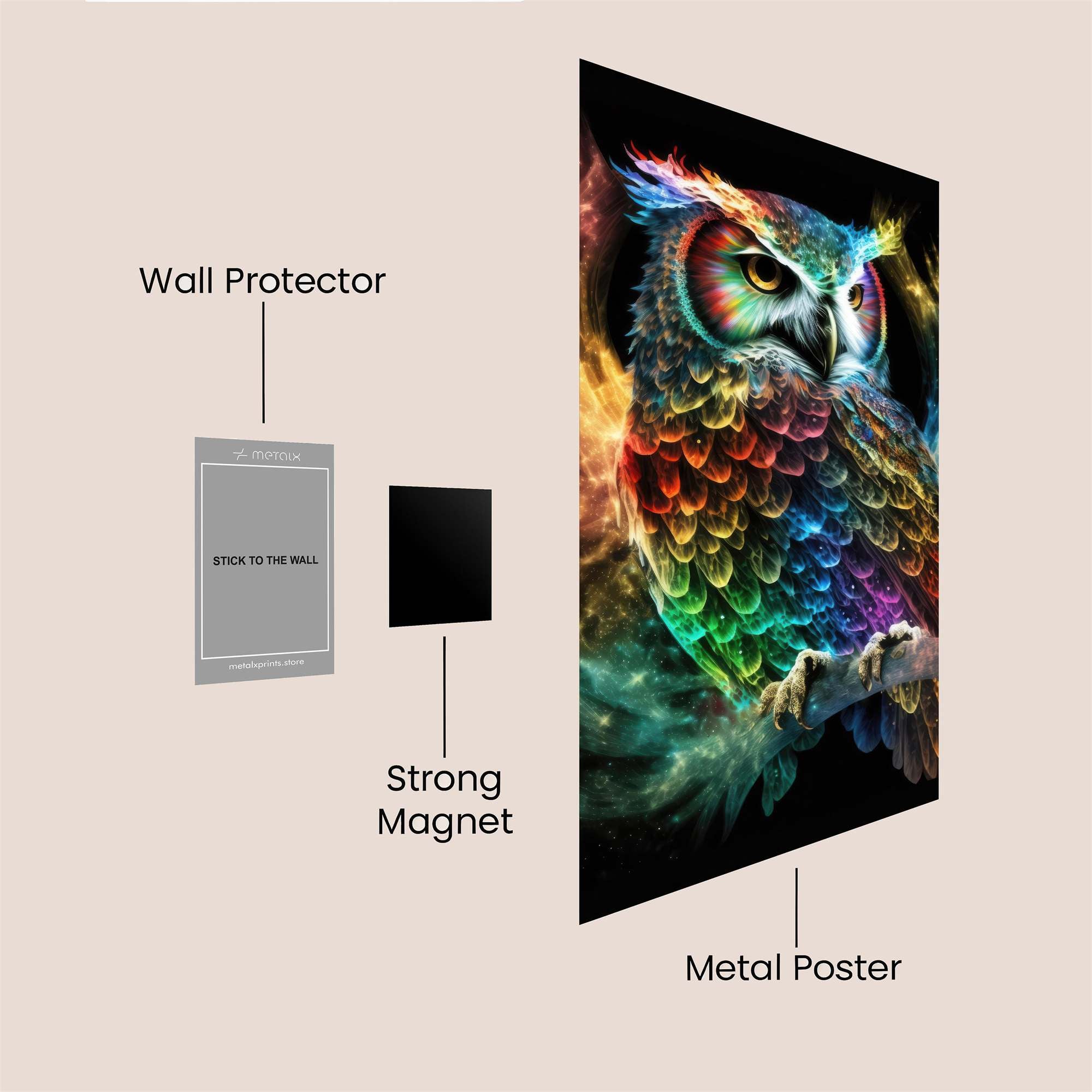 Owl Nebula Safe Wall Magnetic / M