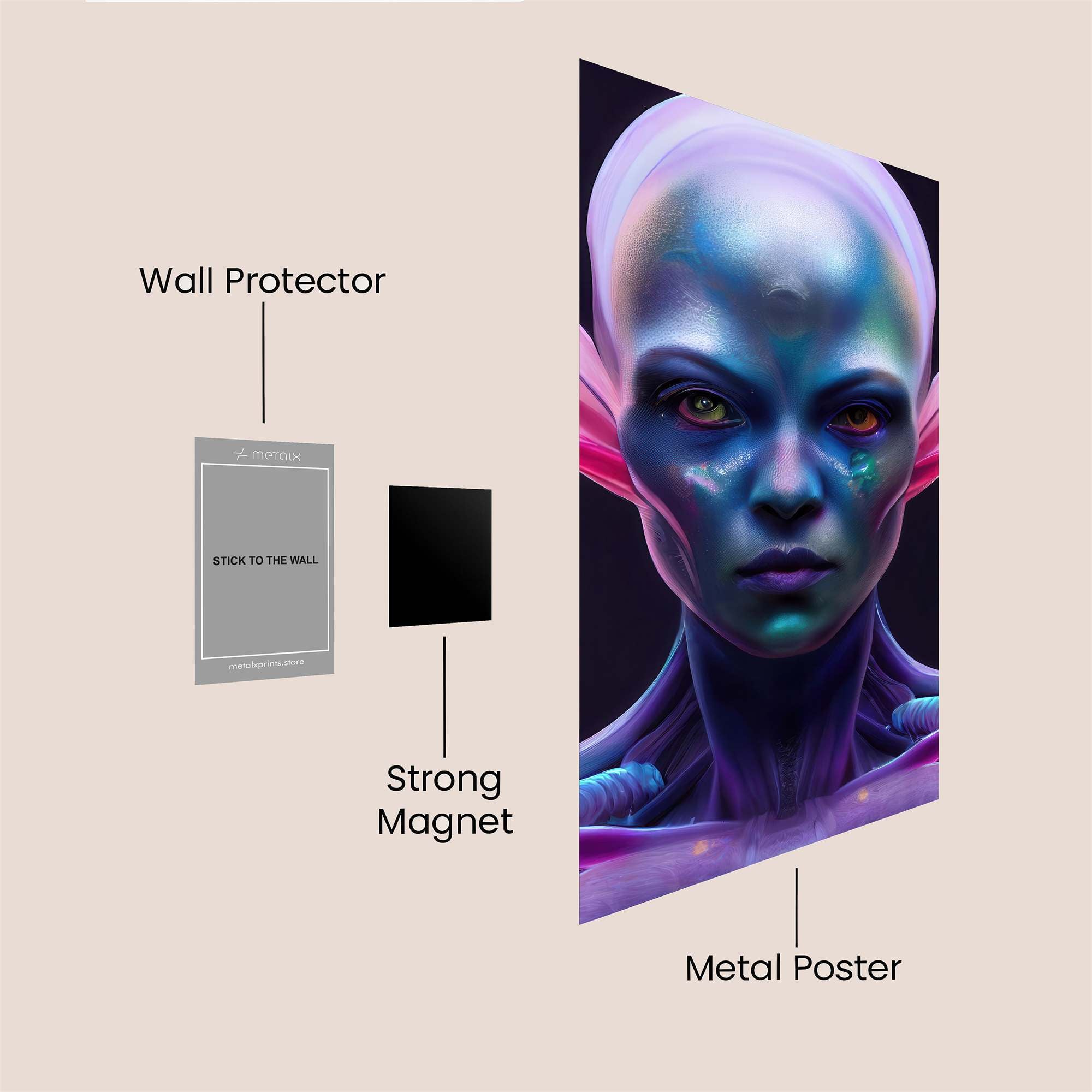 Alien Enigma Safe Wall Magnetic / M