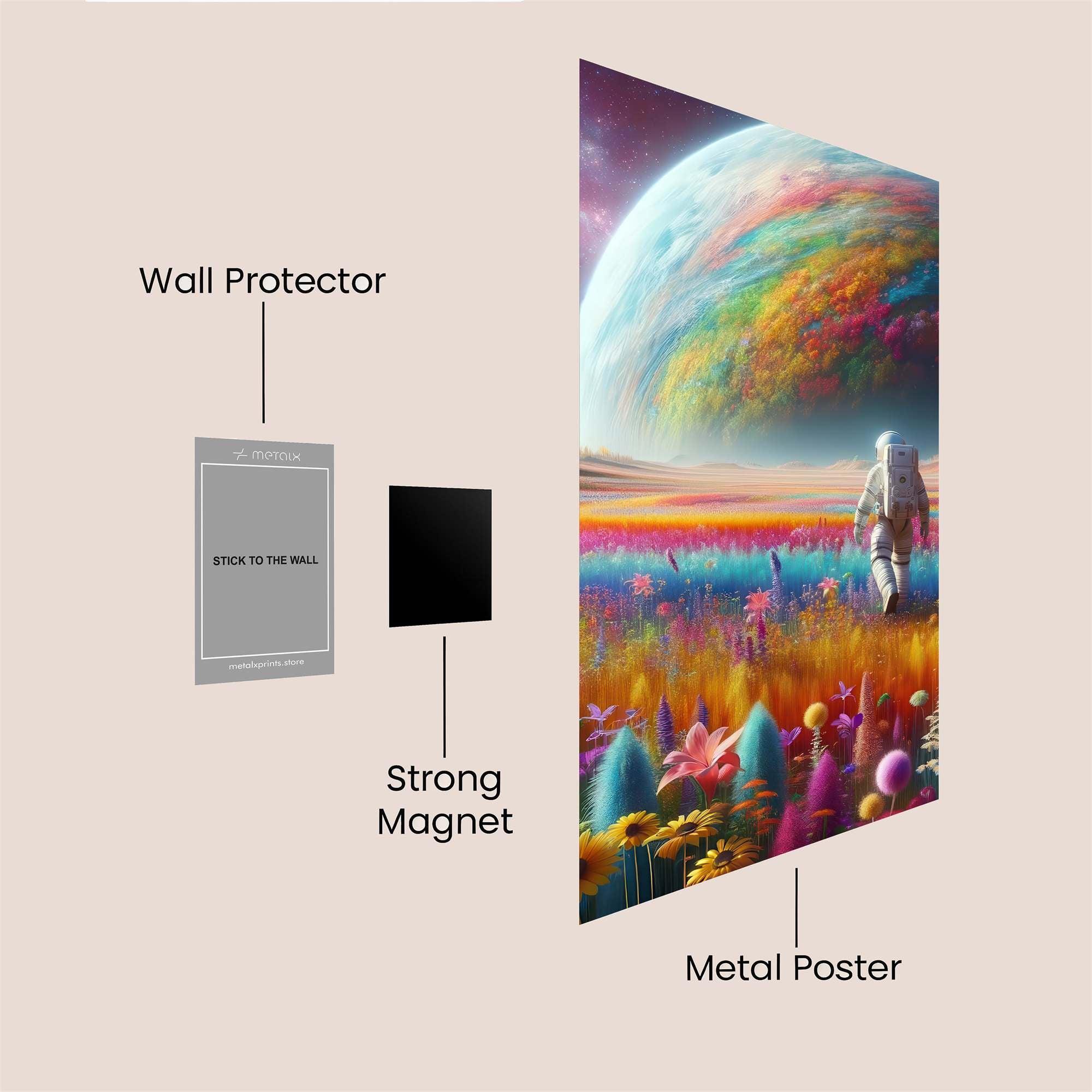 Astronaut Dreamscape Safe Wall Magnetic / M