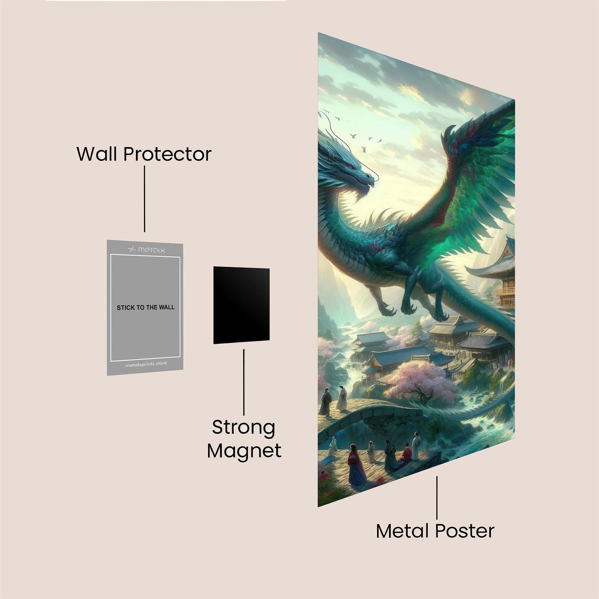 Azure Serenity Safe Wall Magnetic / M