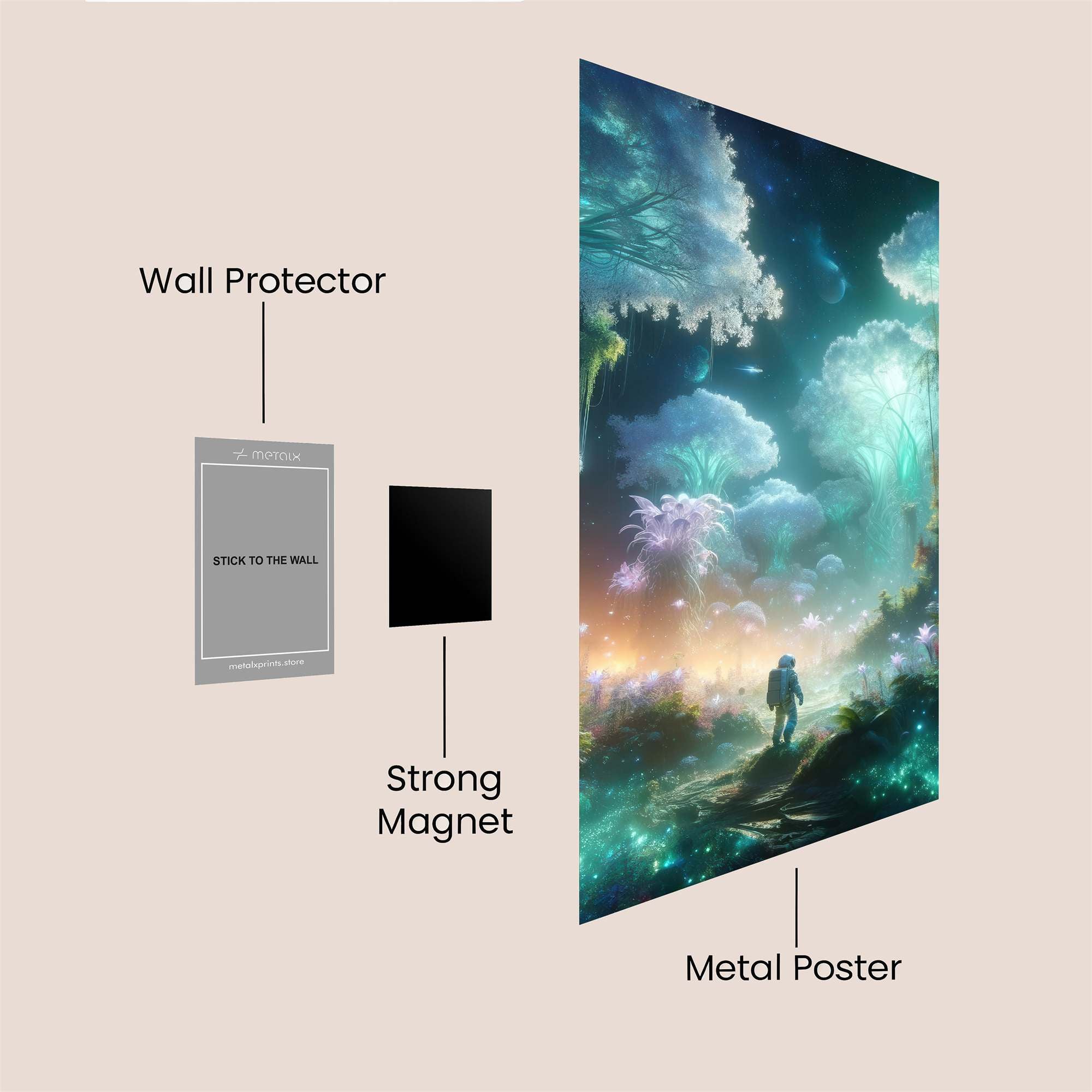 Astronaut Enchantment Safe Wall Magnetic / M