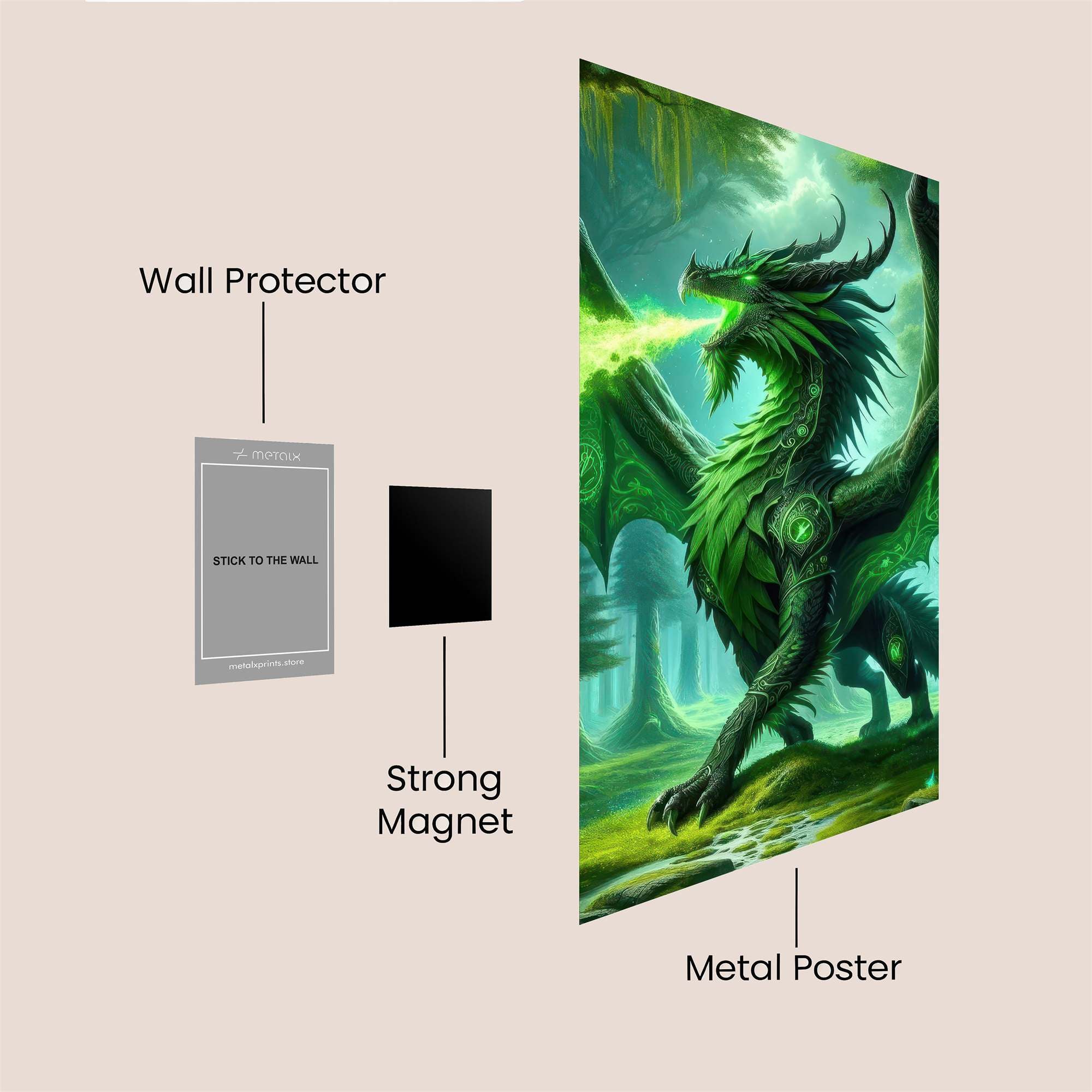 Emerald Majesty Safe Wall Magnetic / M