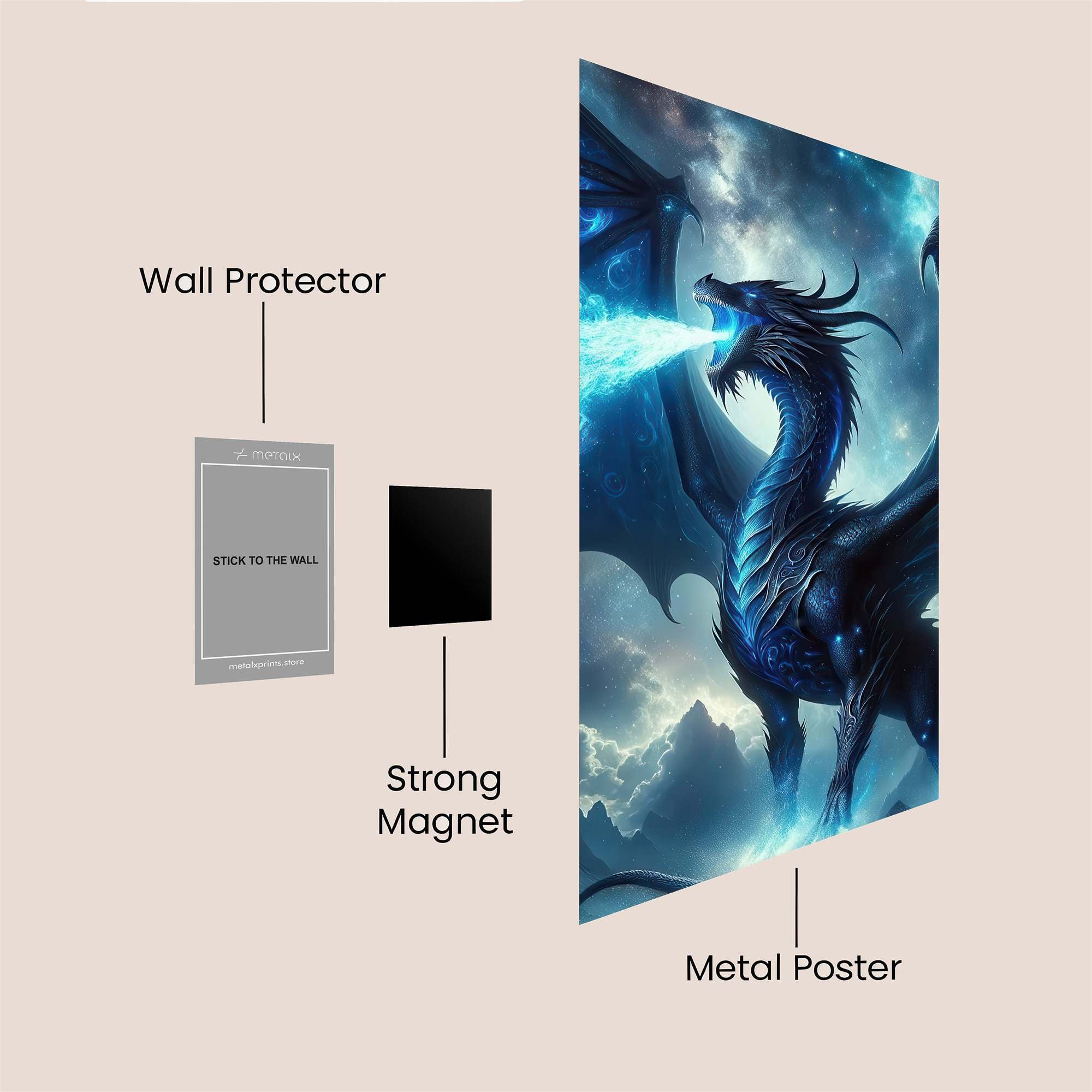 Frostfire Majesty Safe Wall Magnetic / M