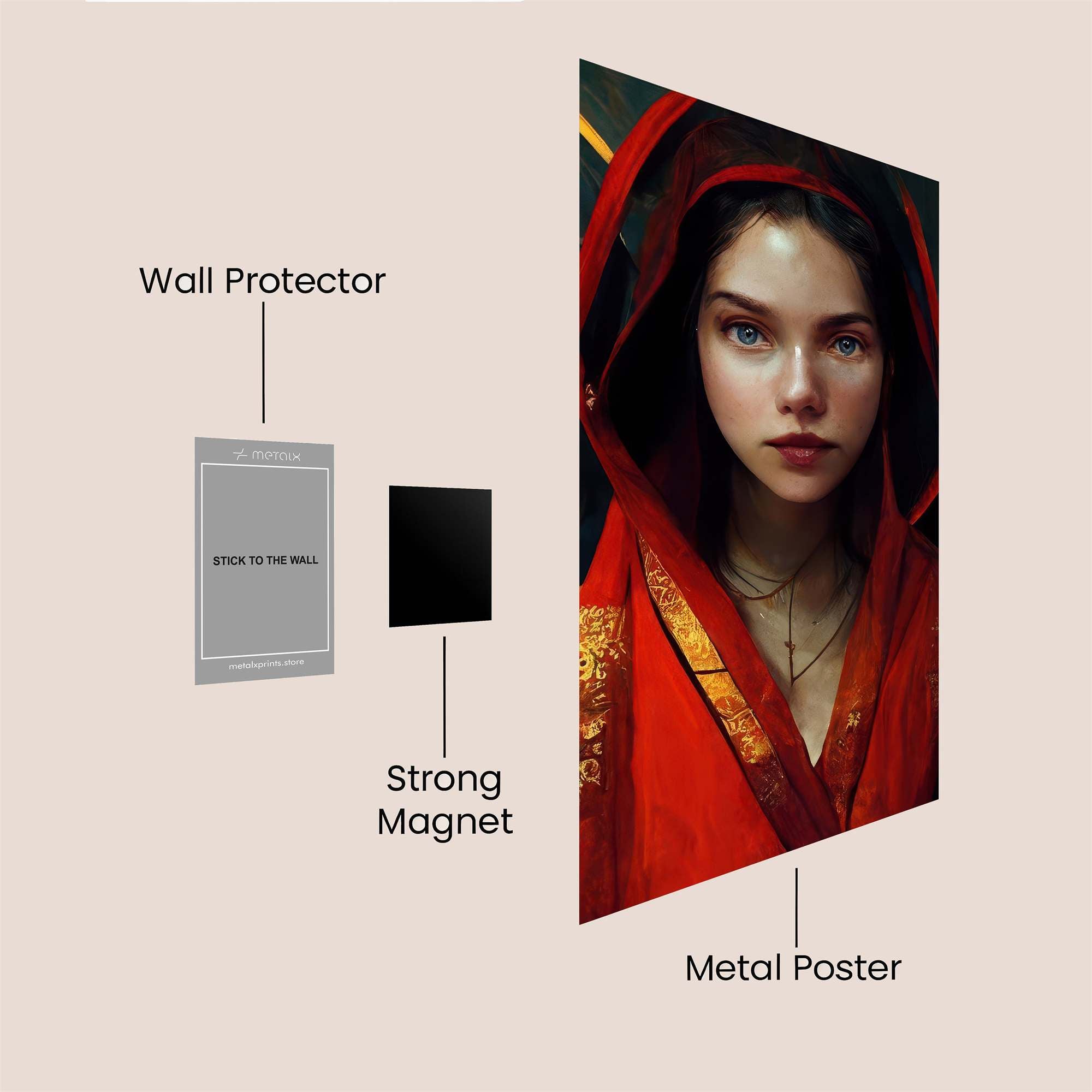 Mystic Flame Safe Wall Magnetic / M