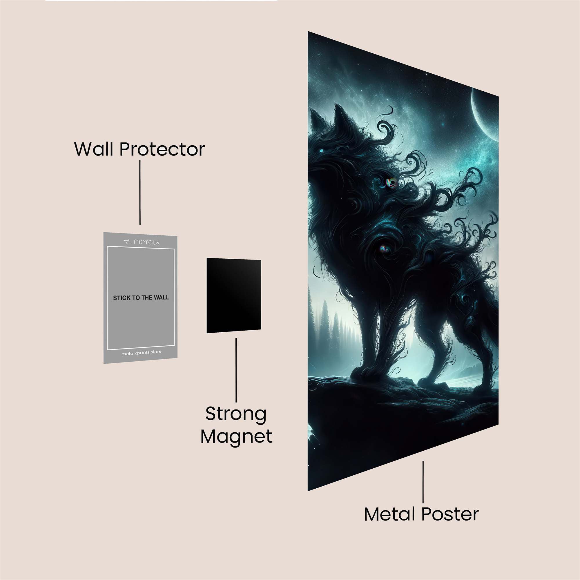 Wolf Enigma Safe Wall Magnetic / M