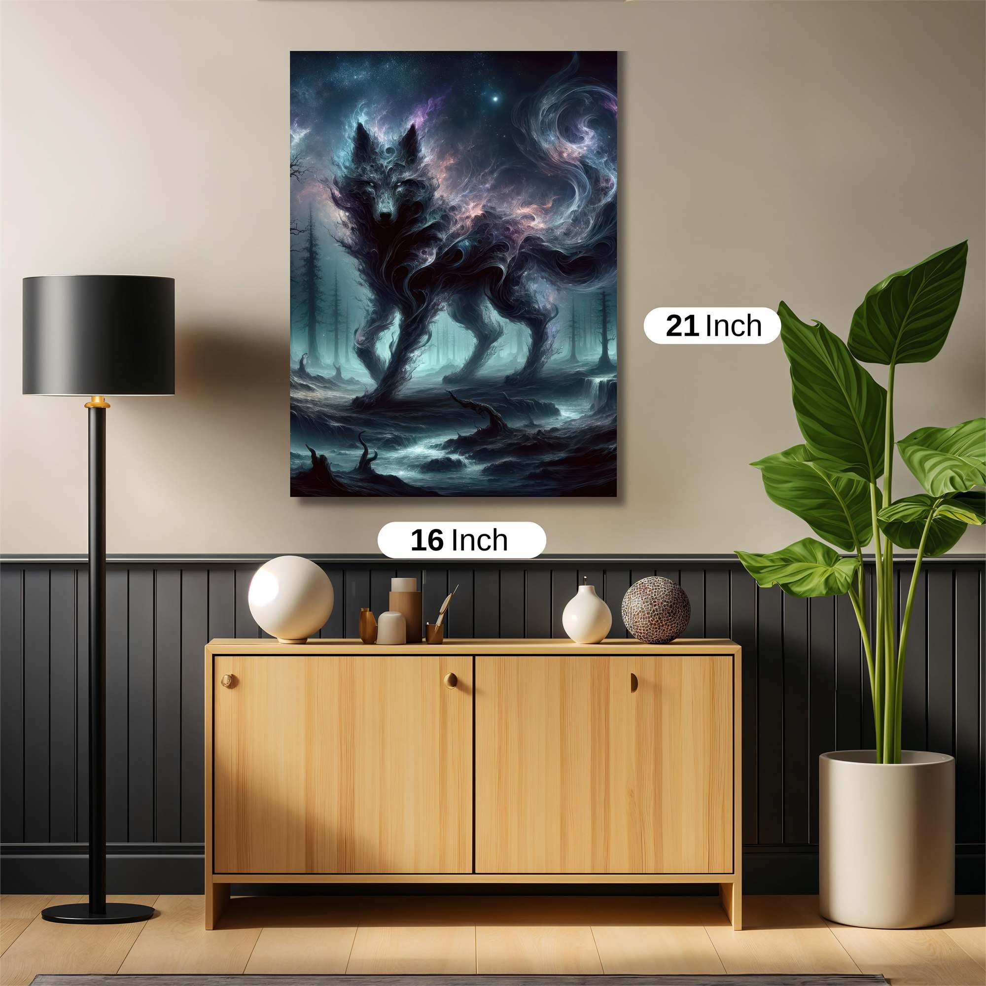 Cosmic Wolf Safe Wall Magnetic / M
