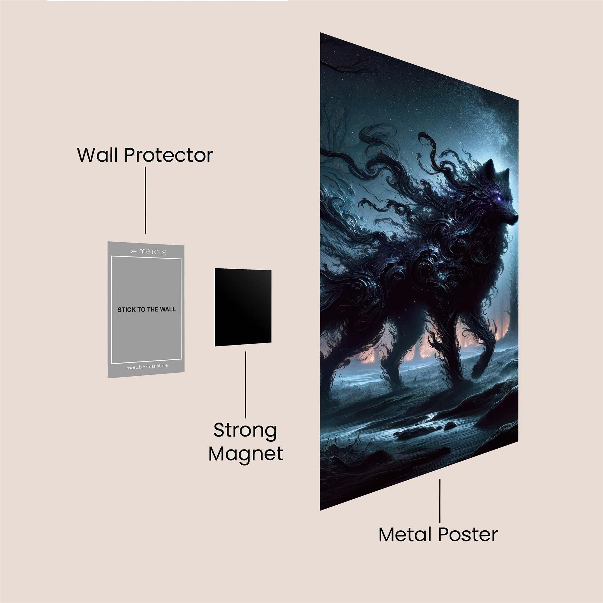 ShadowWolf Safe Wall Magnetic / M