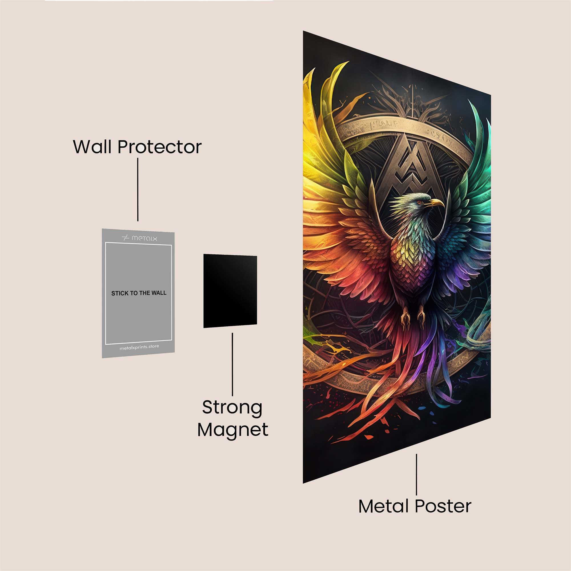 Phoenix Radiant Safe Wall Magnetic / M