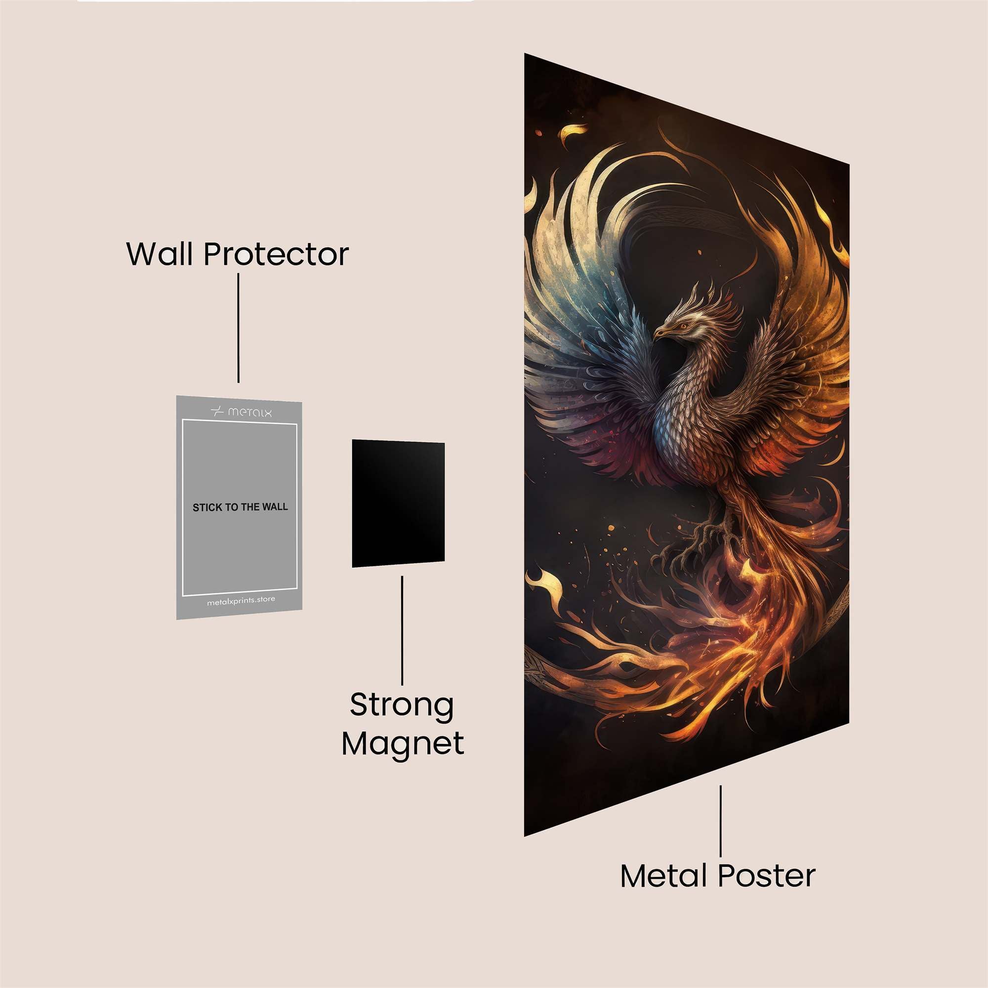 Phoenix Resplendent Safe Wall Magnetic / M