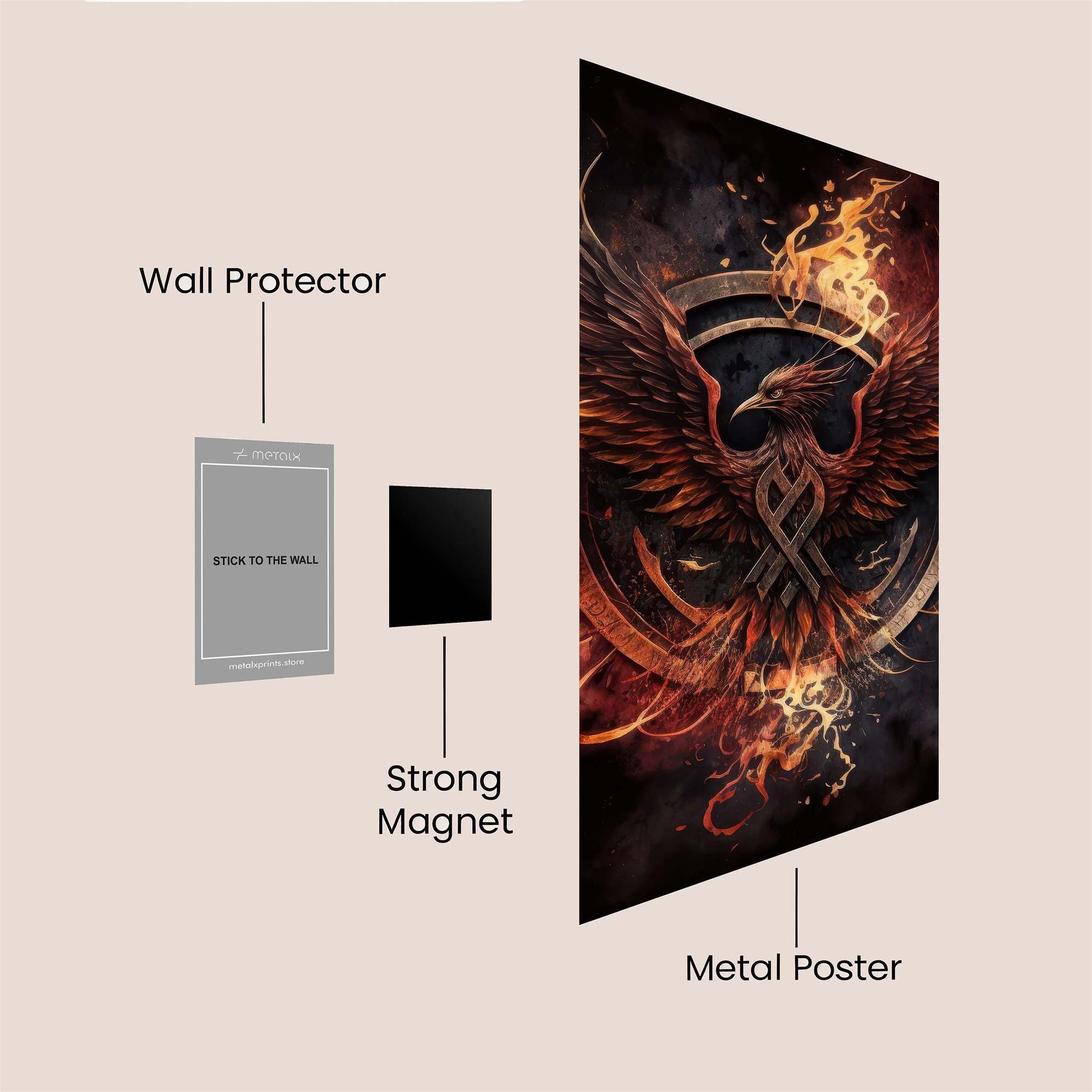 Phoenix Resurgence Safe Wall Magnetic / M