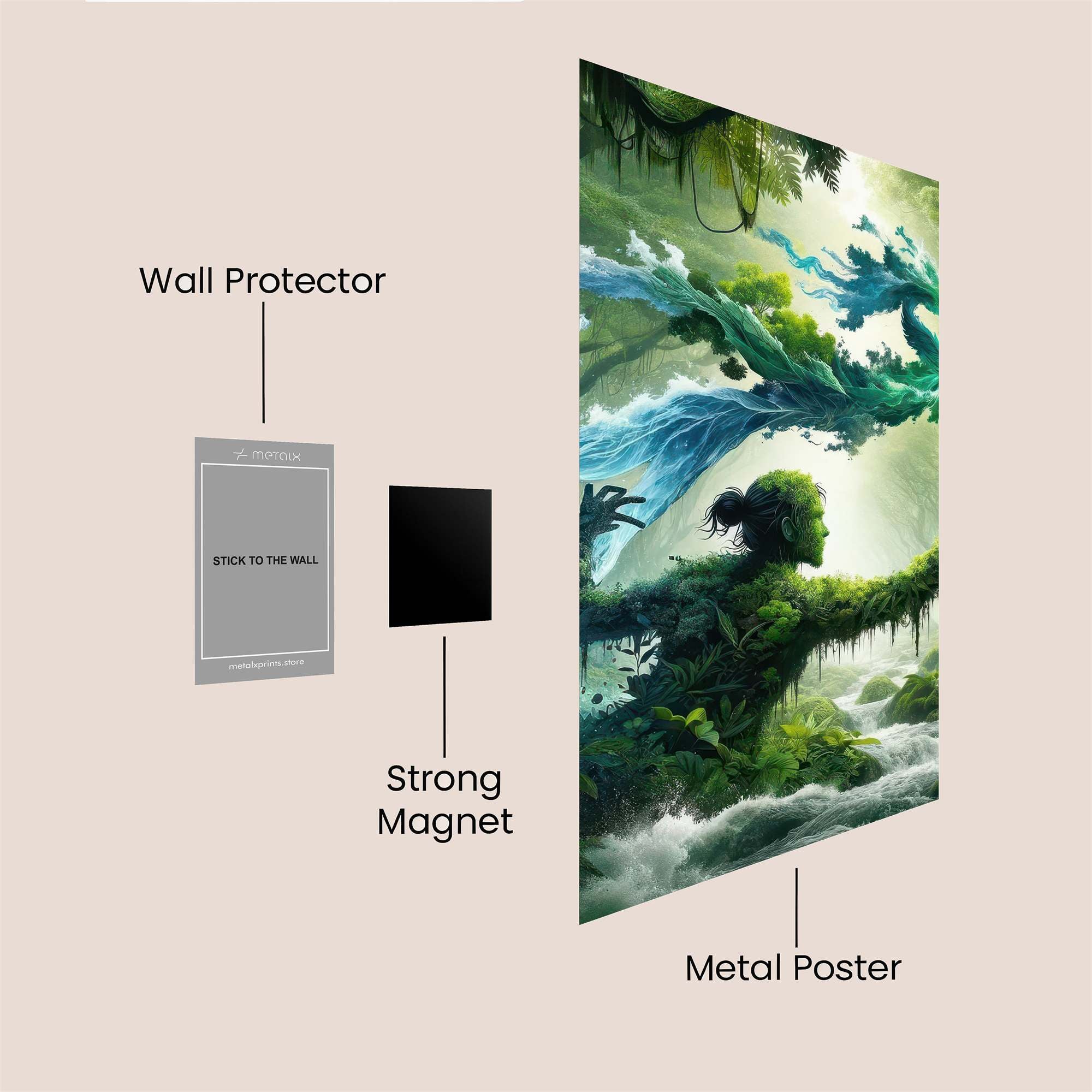 Nature'sWhisper Safe Wall Magnetic / M