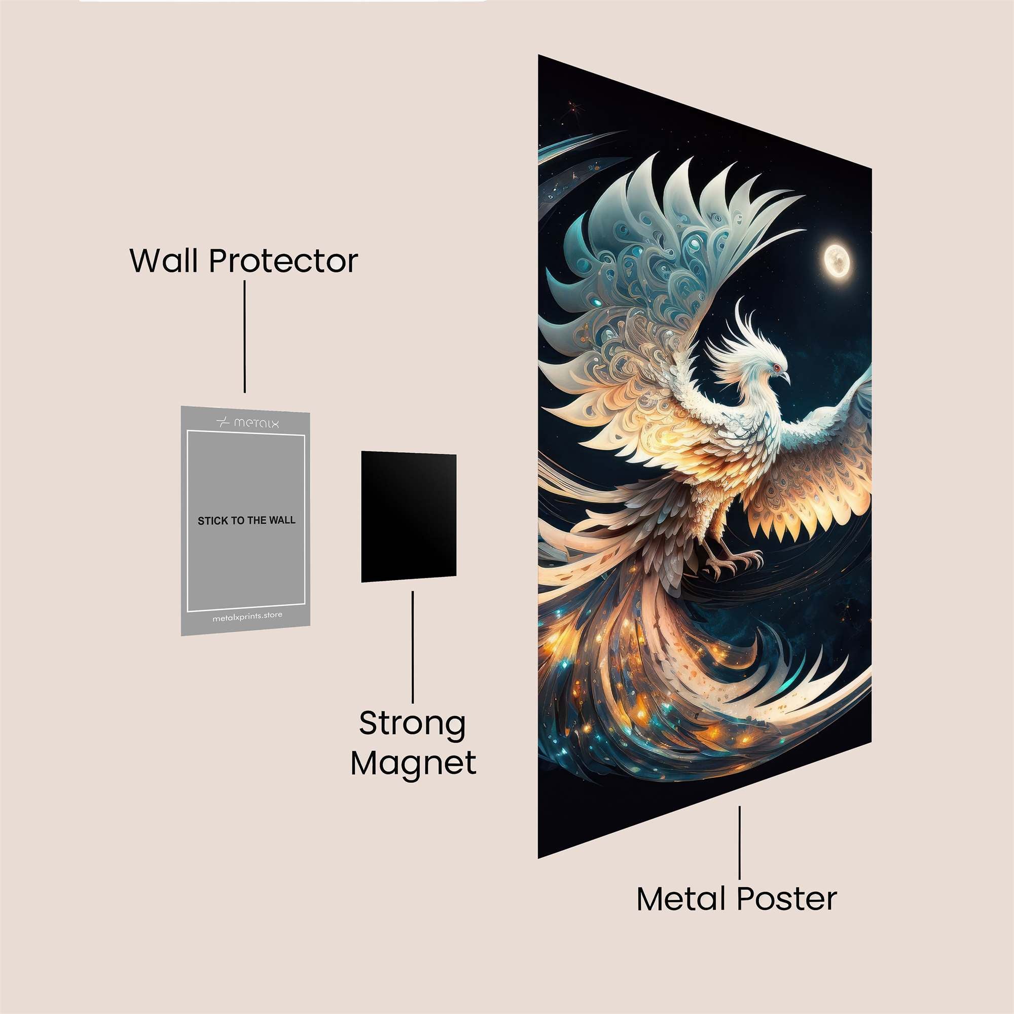 Phoenix Dream Safe Wall Magnetic / M