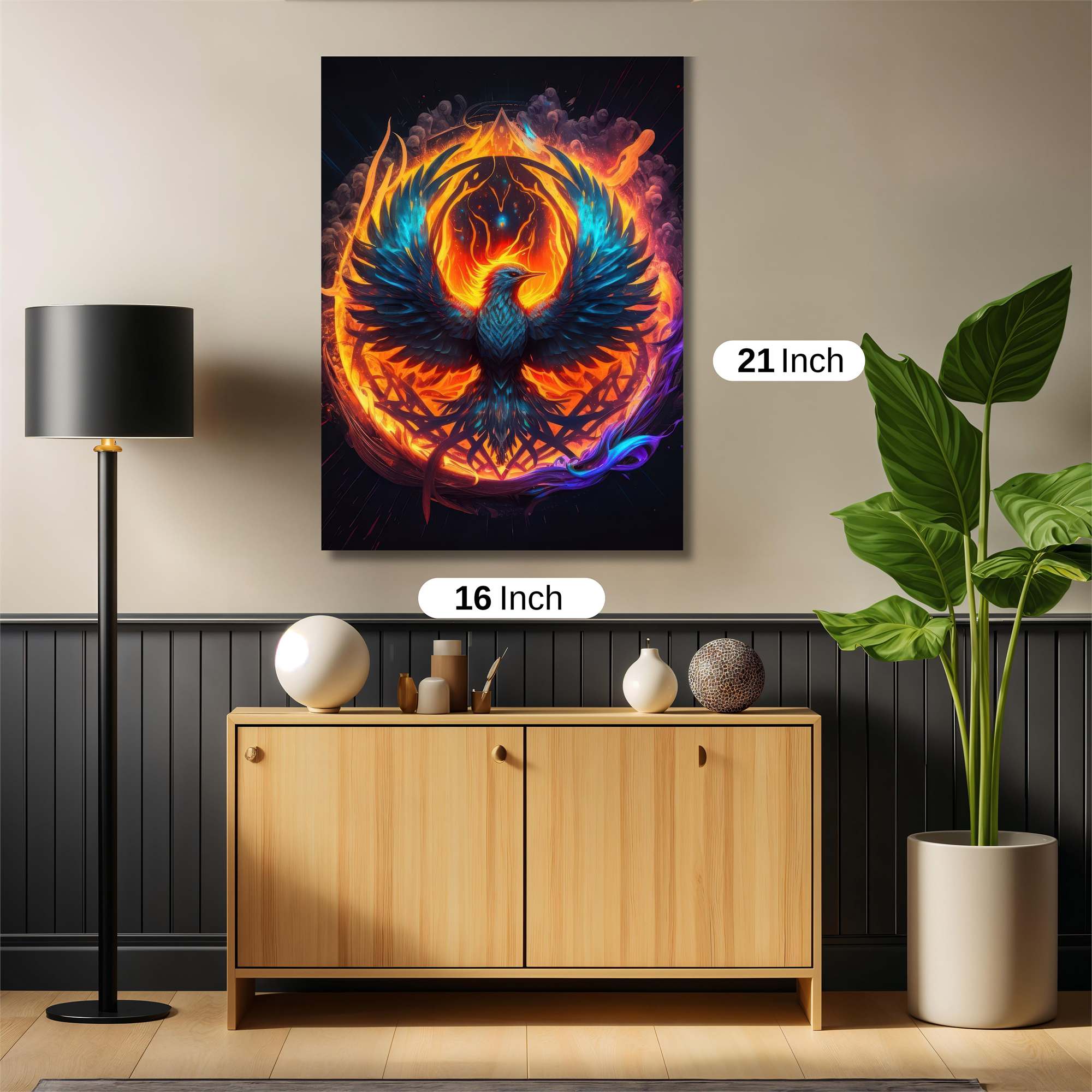 Phoenix Rebirth Safe Wall Magnetic / M