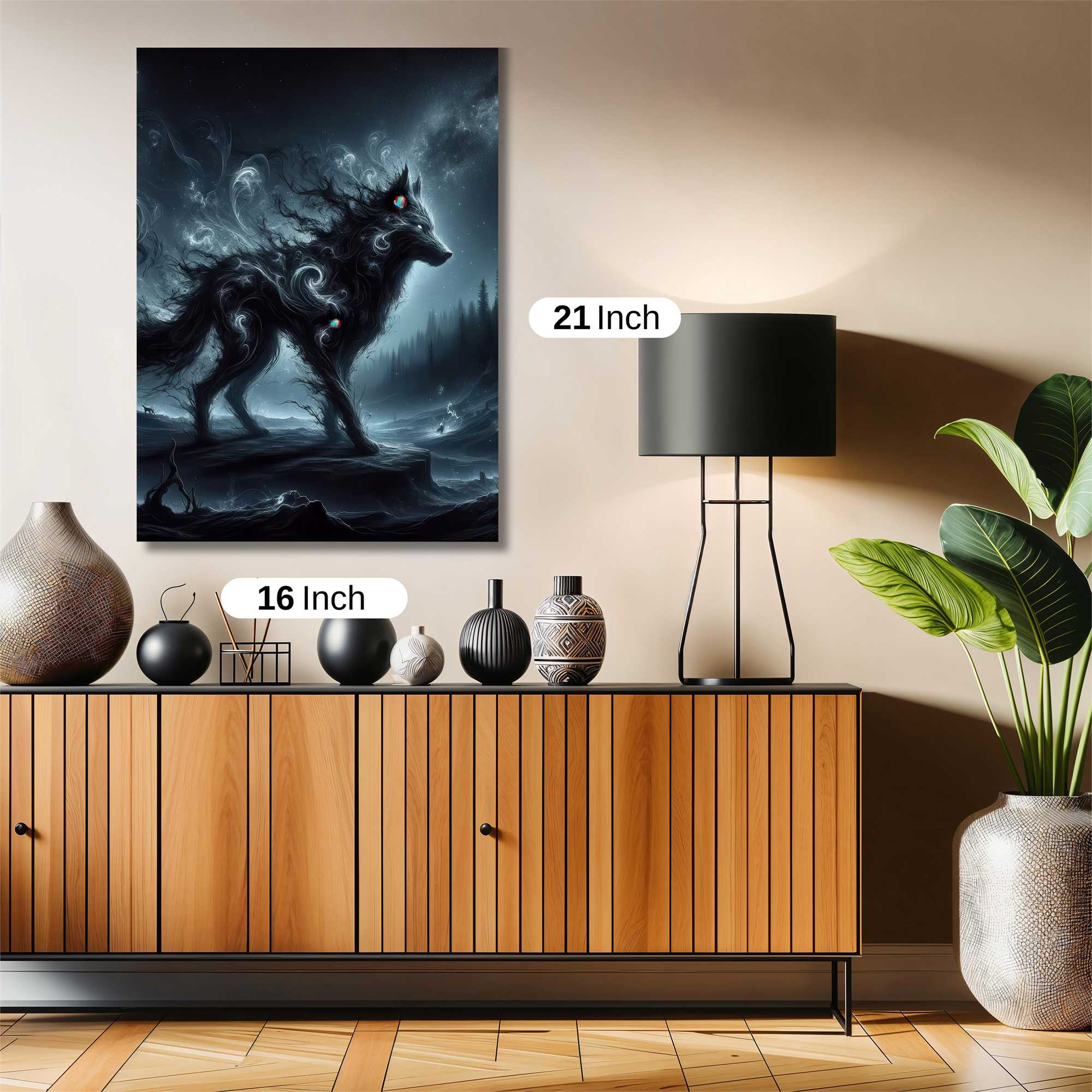 Mystic Wolf Safe Wall Magnetic / M