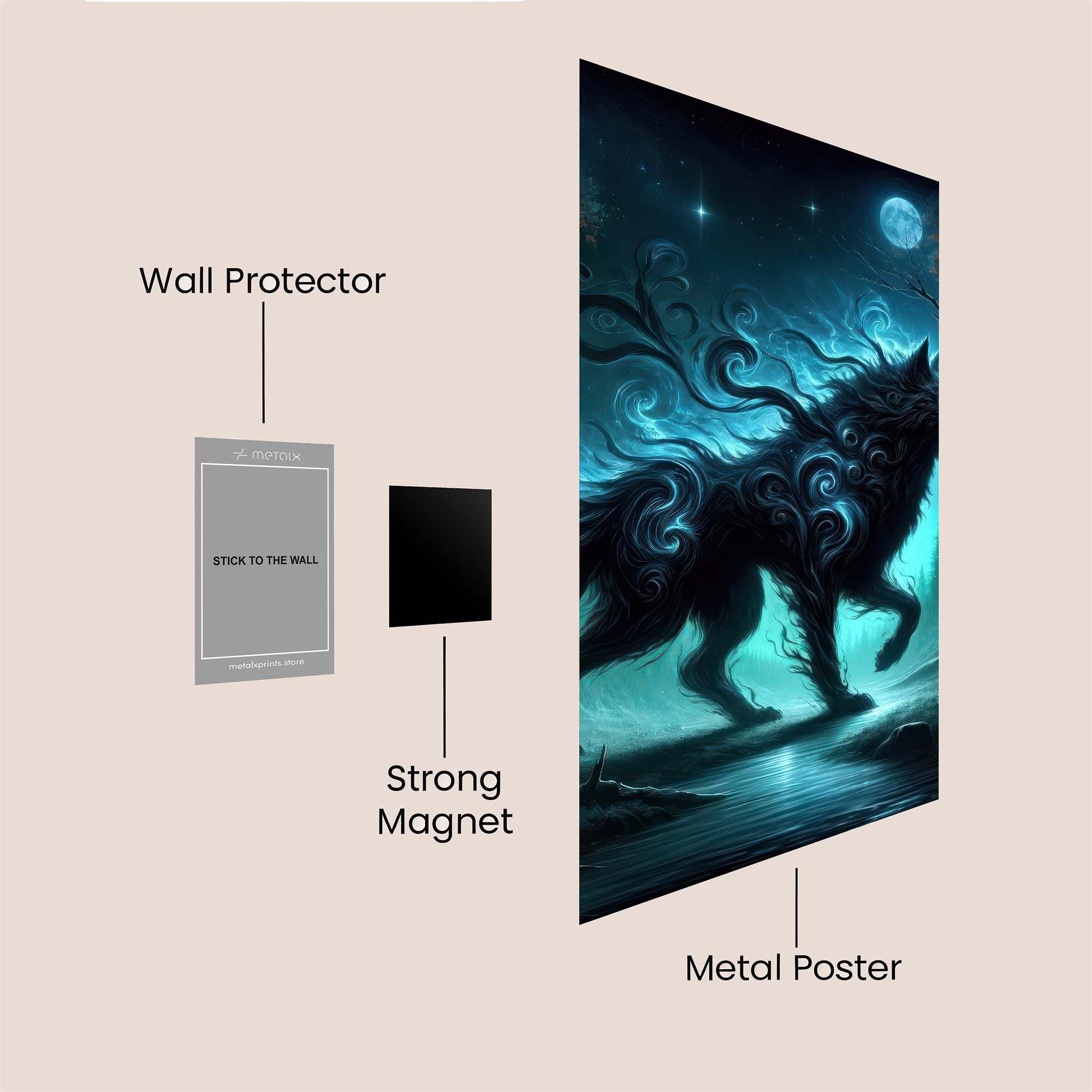 Night Enigma Safe Wall Magnetic / M