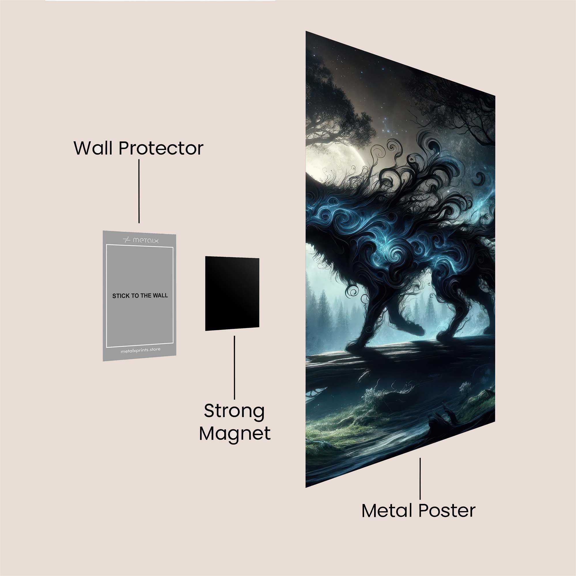 Phantom Whisper Safe Wall Magnetic / M