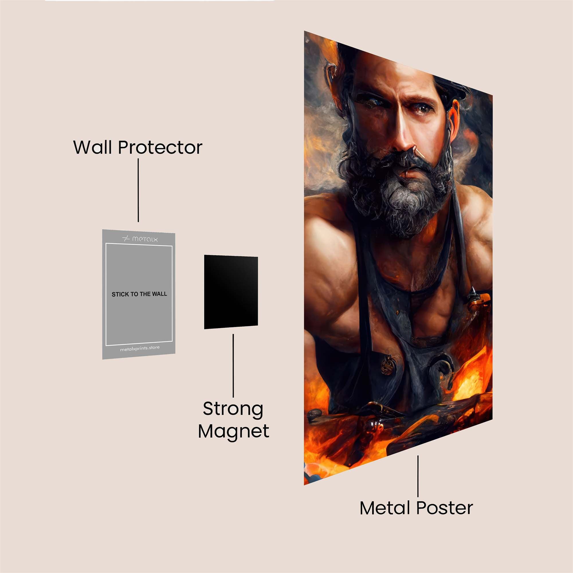 Blacksmith Blaze Safe Wall Magnetic / M
