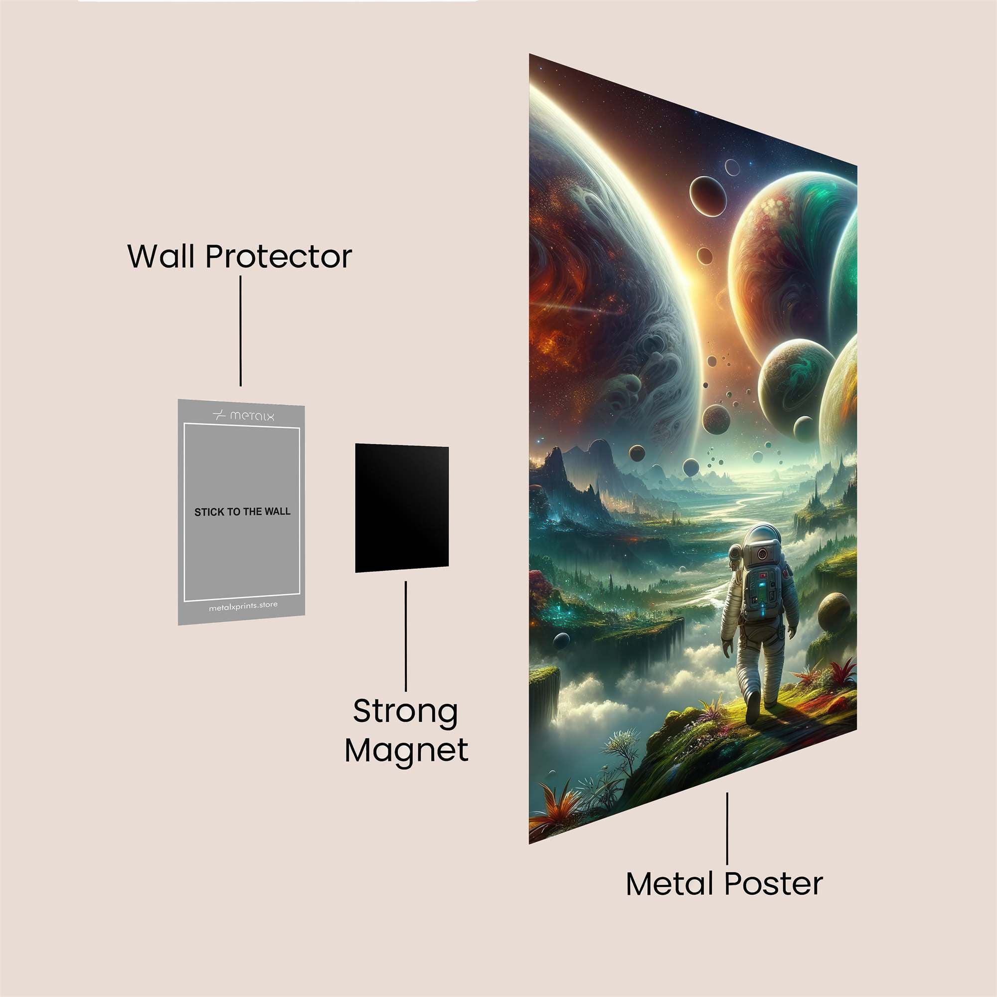 Astronaut Dreamscape Safe Wall Magnetic / M