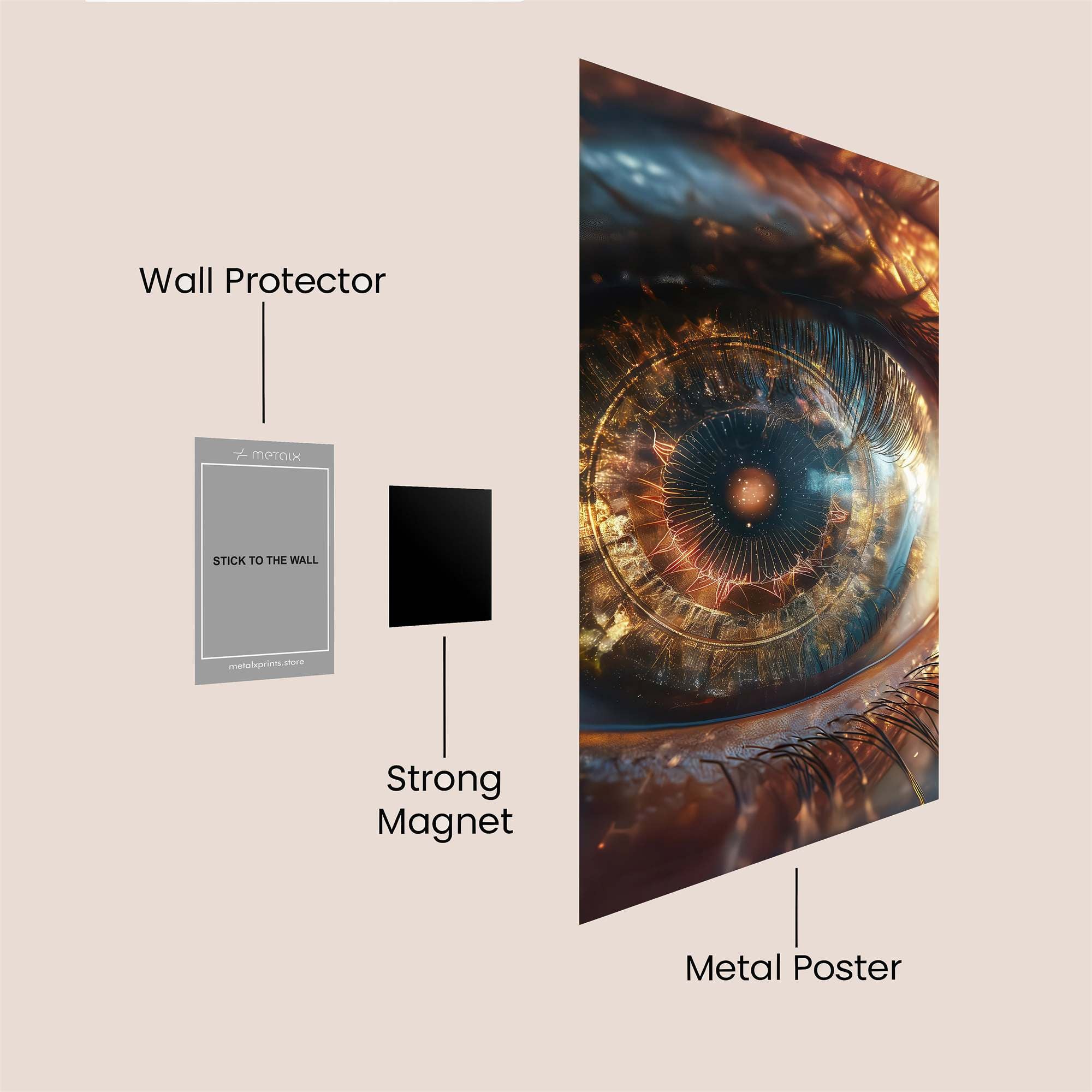 Cosmic Gaze Safe Wall Magnetic / M