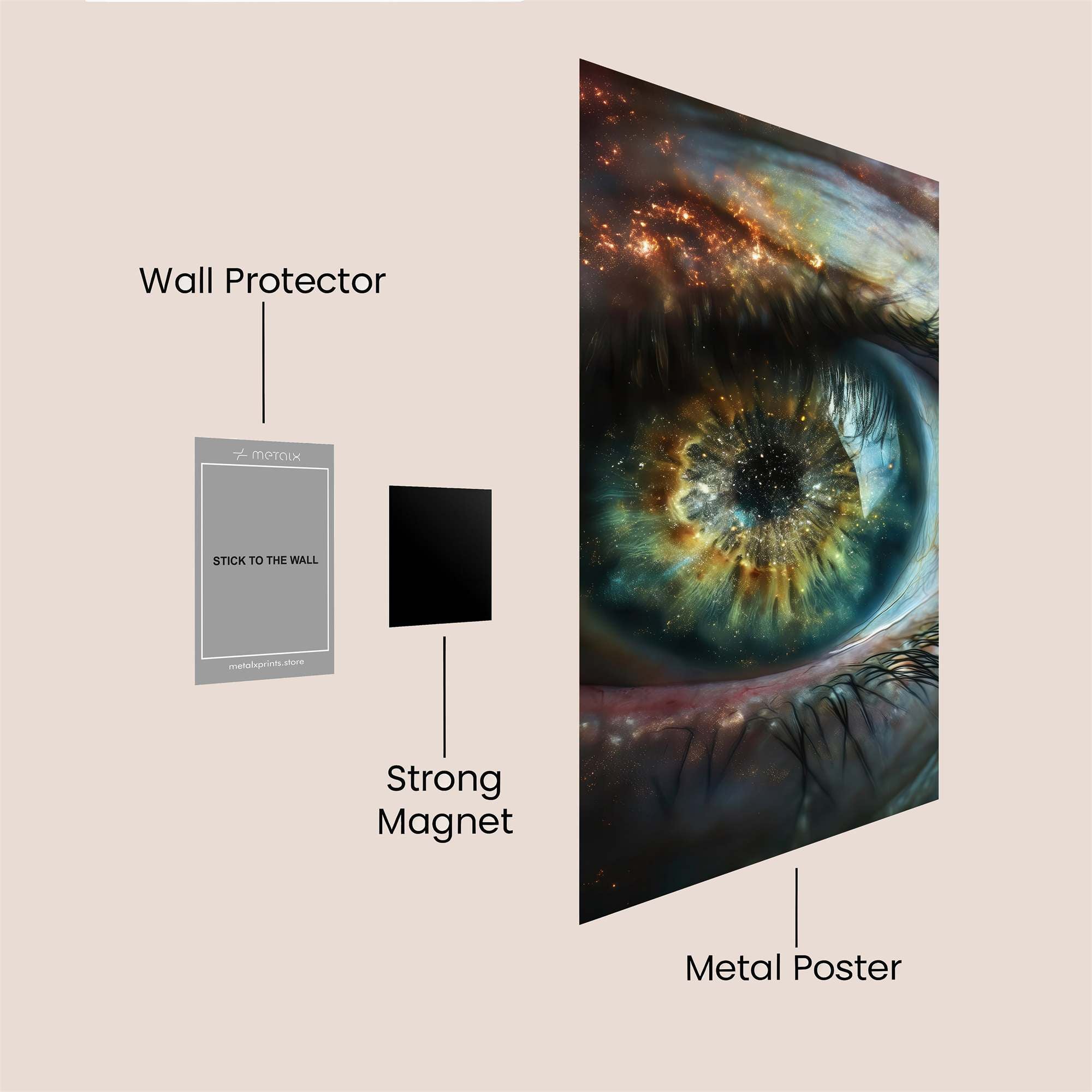 Galactic Gaze Safe Wall Magnetic / M