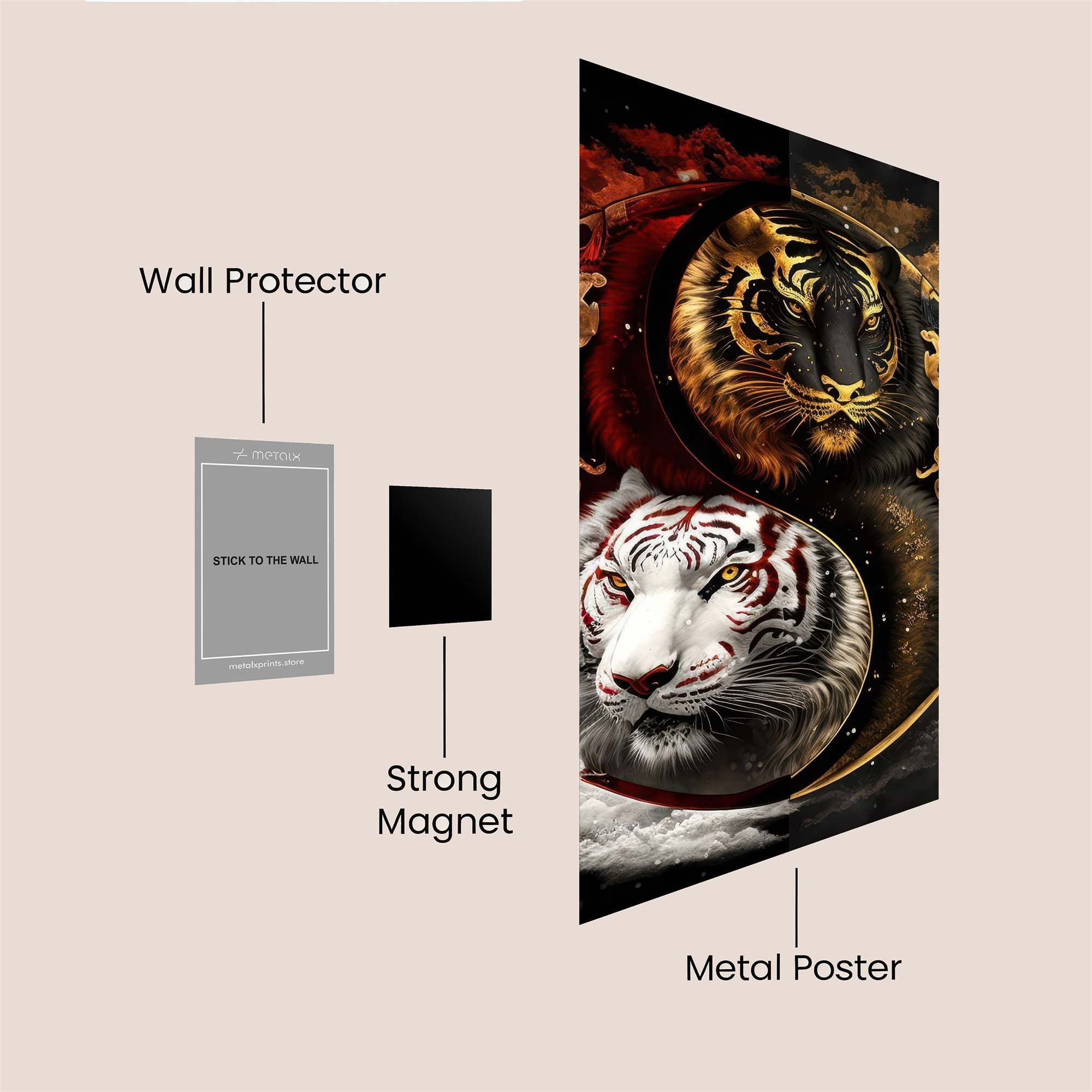 Tiger Harmony Safe Wall Magnetic / M