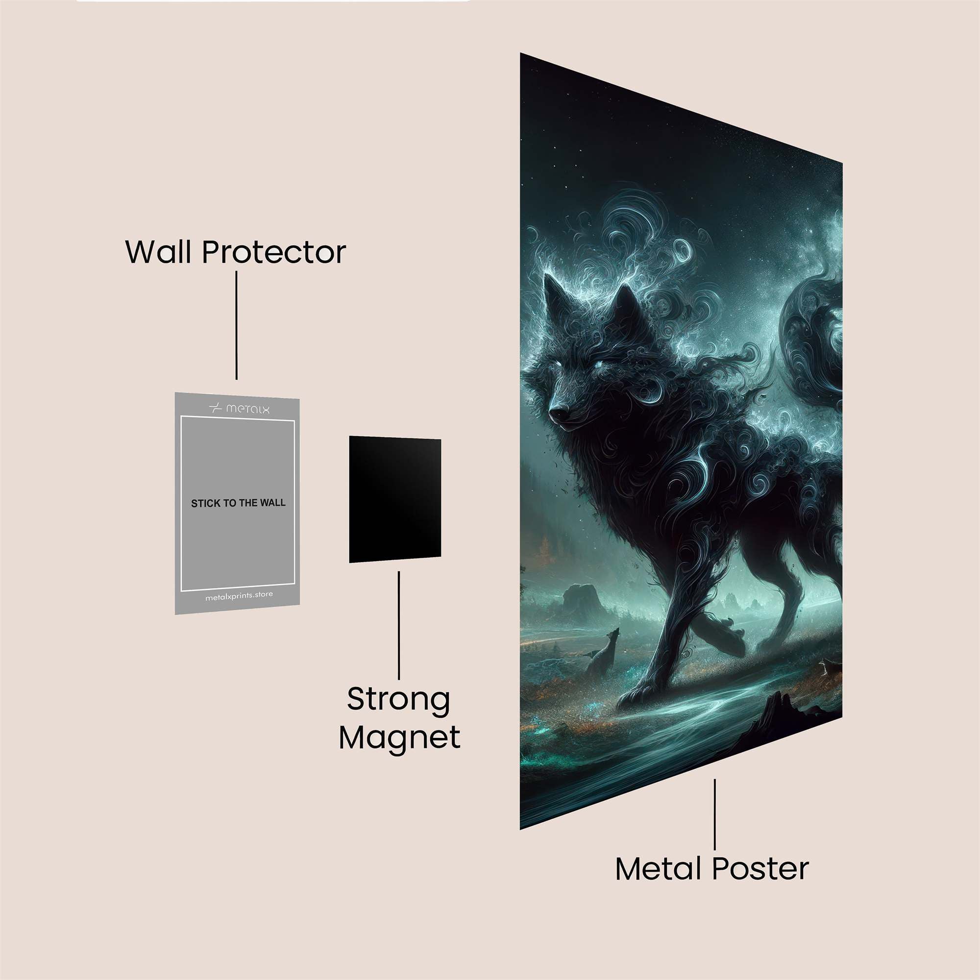 Lunar Enigma Safe Wall Magnetic / M