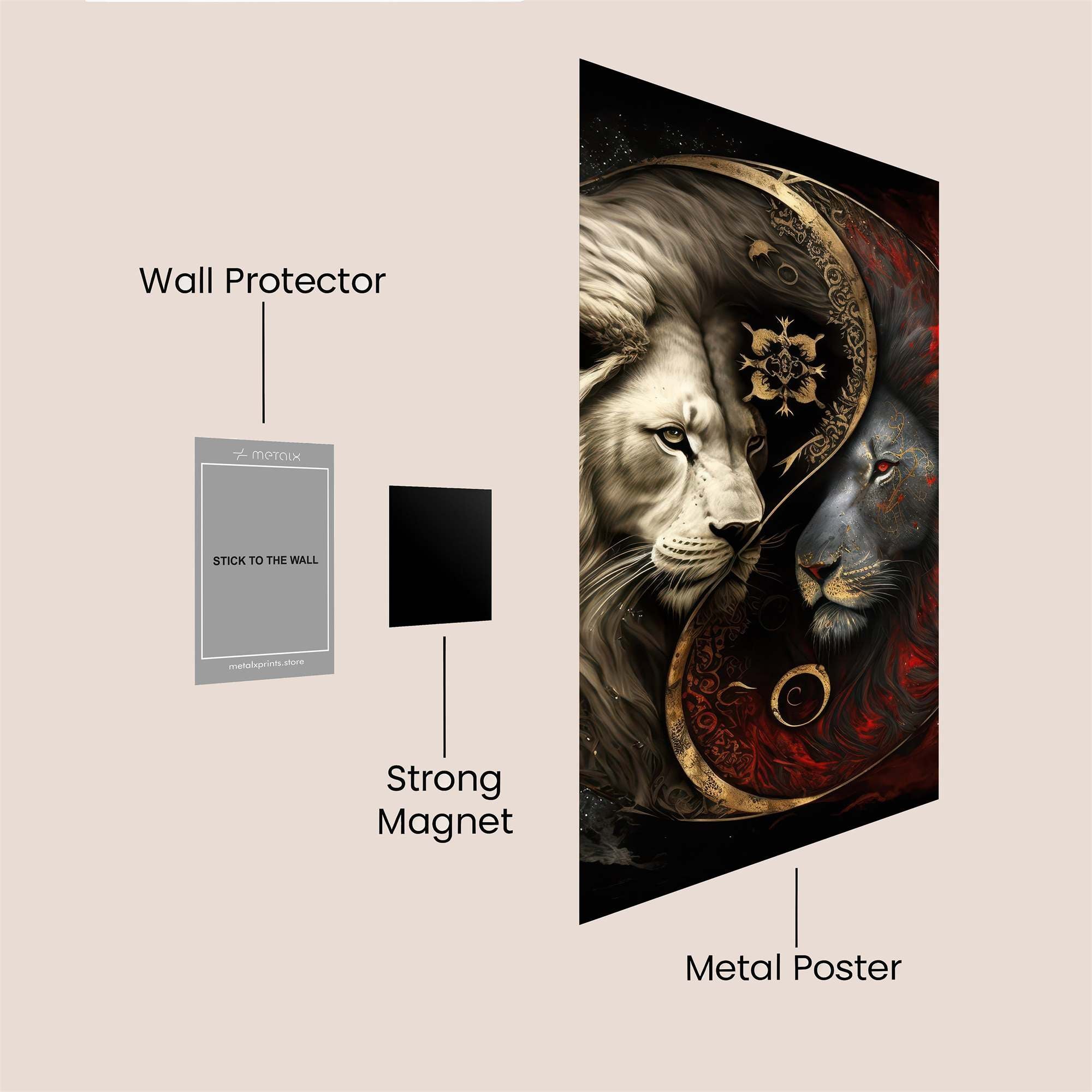 Lion Duality Safe Wall Magnetic / M