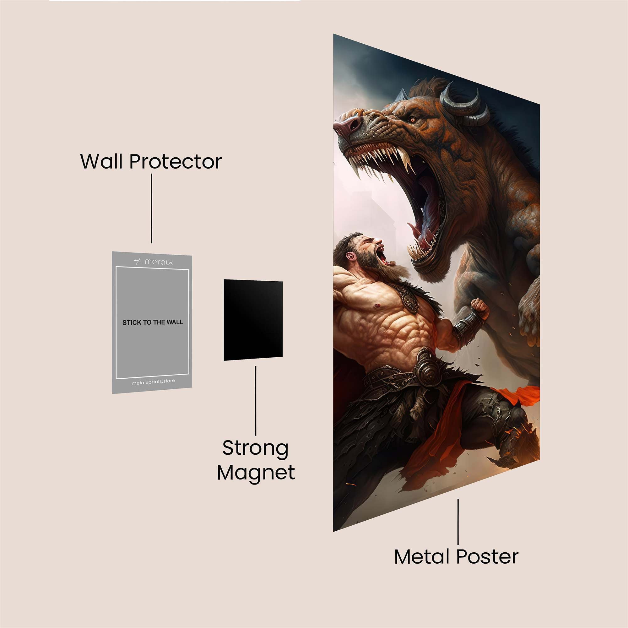 Hercules' Rage Safe Wall Magnetic / M