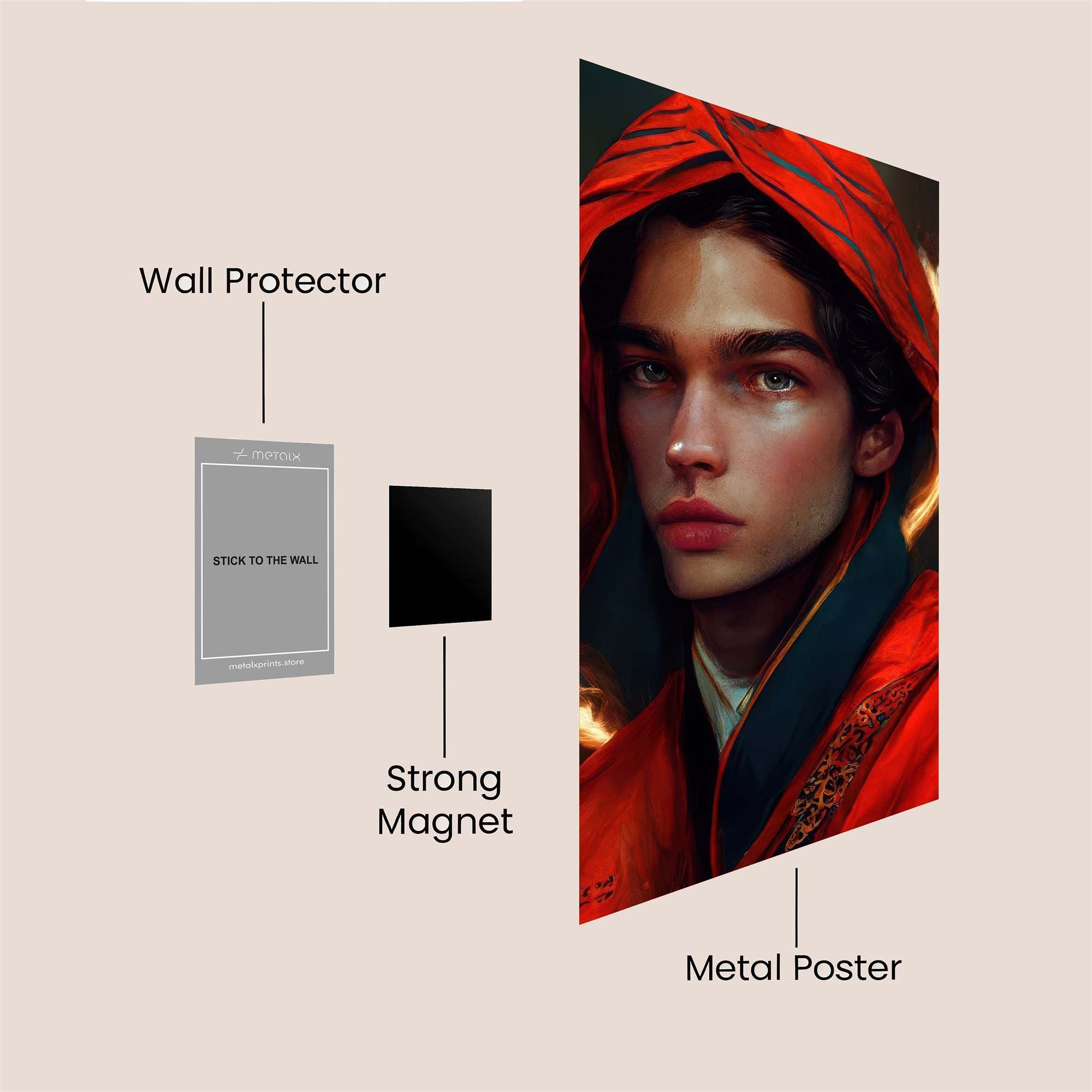 Mystic Flame Safe Wall Magnetic / M