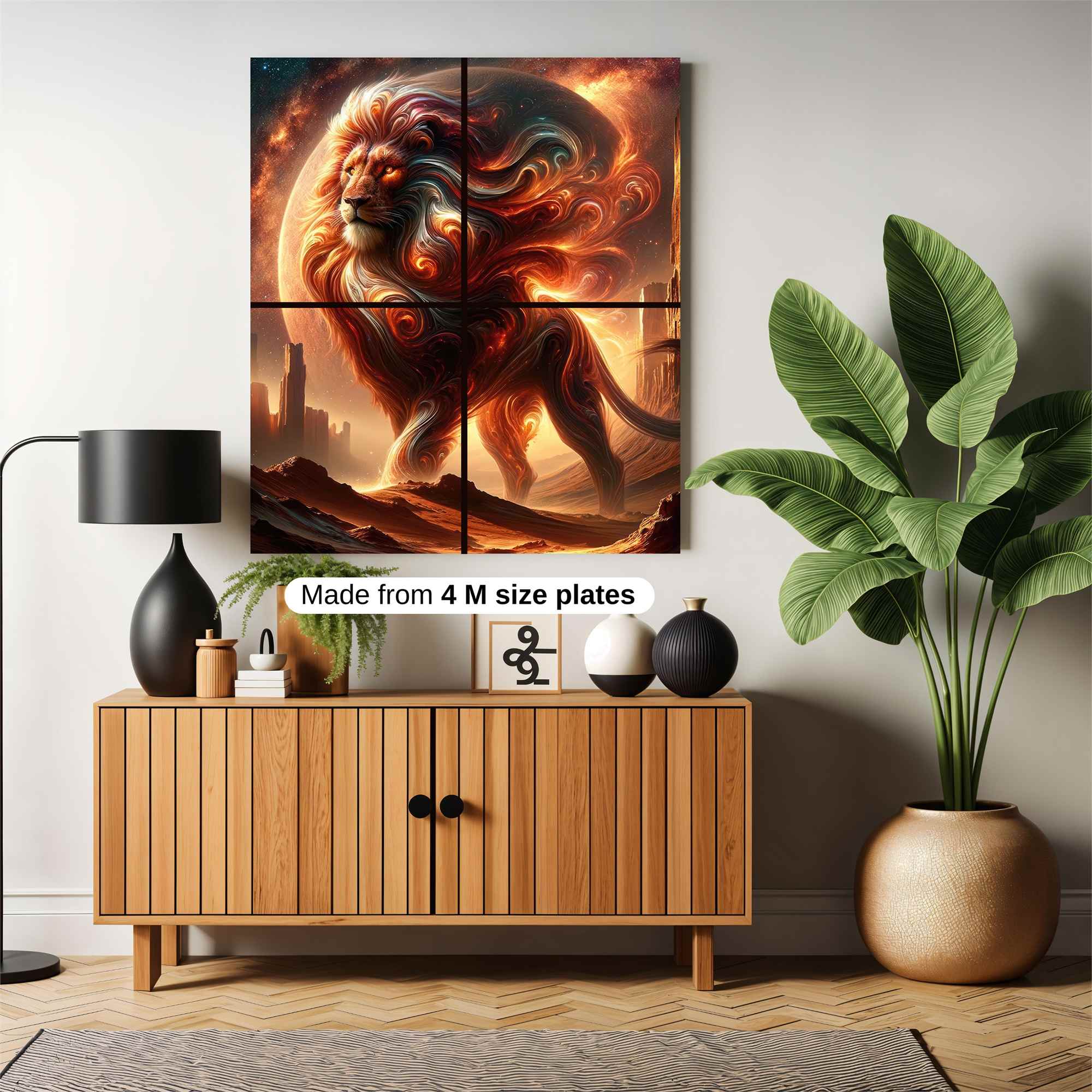 Lion Blaze Safe Wall Magnetic / M