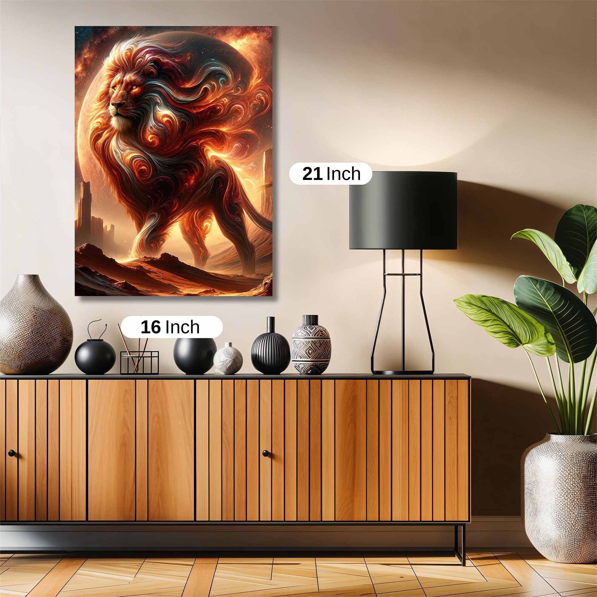 Lion Blaze Safe Wall Magnetic / M