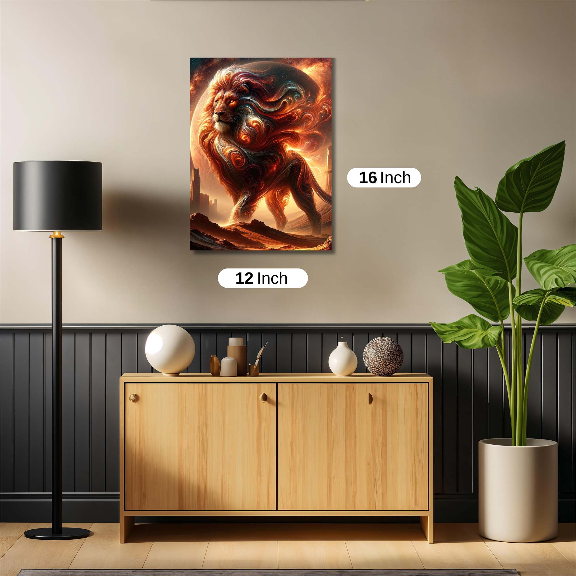 Lion Blaze Safe Wall Magnetic / M