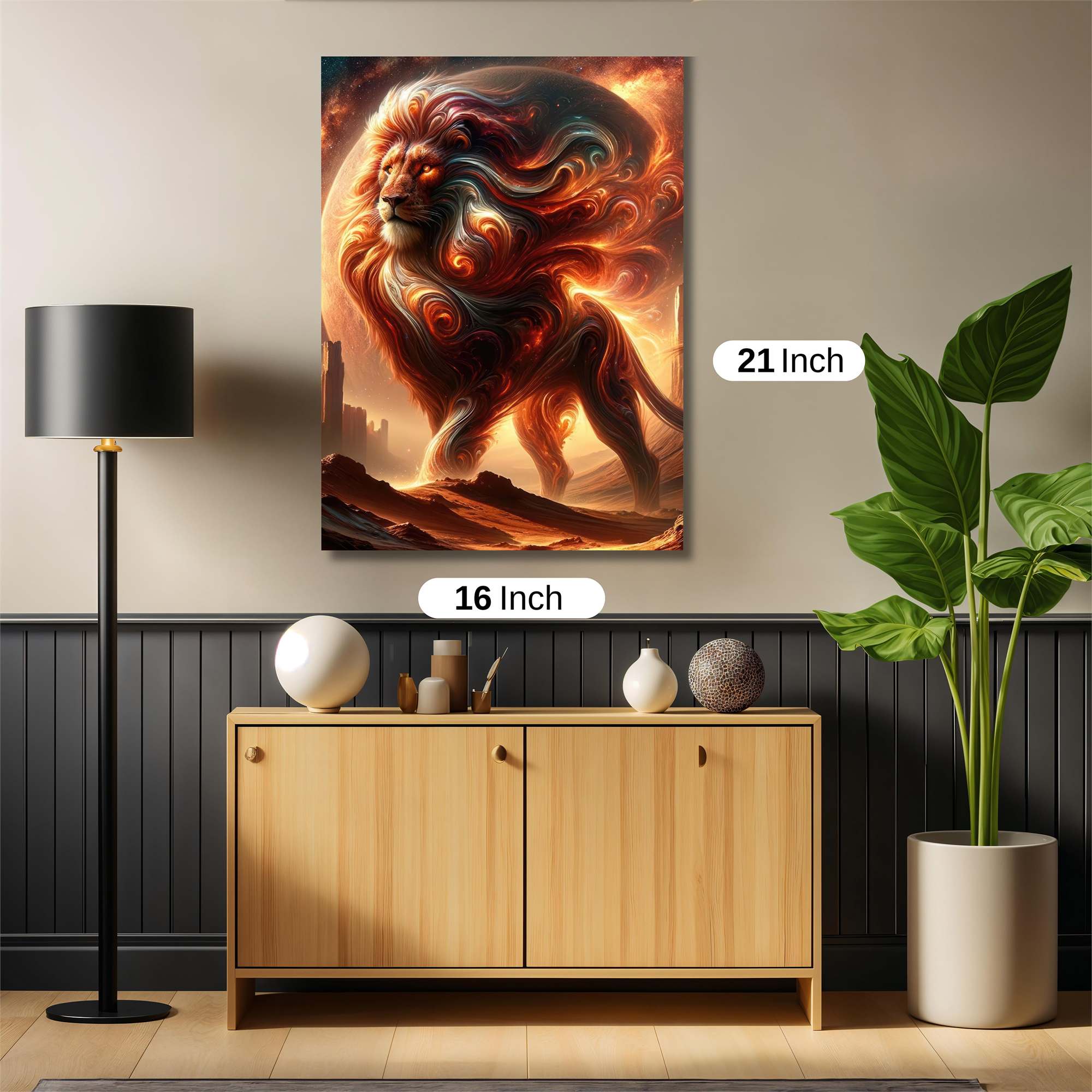 Lion Blaze Safe Wall Magnetic / M