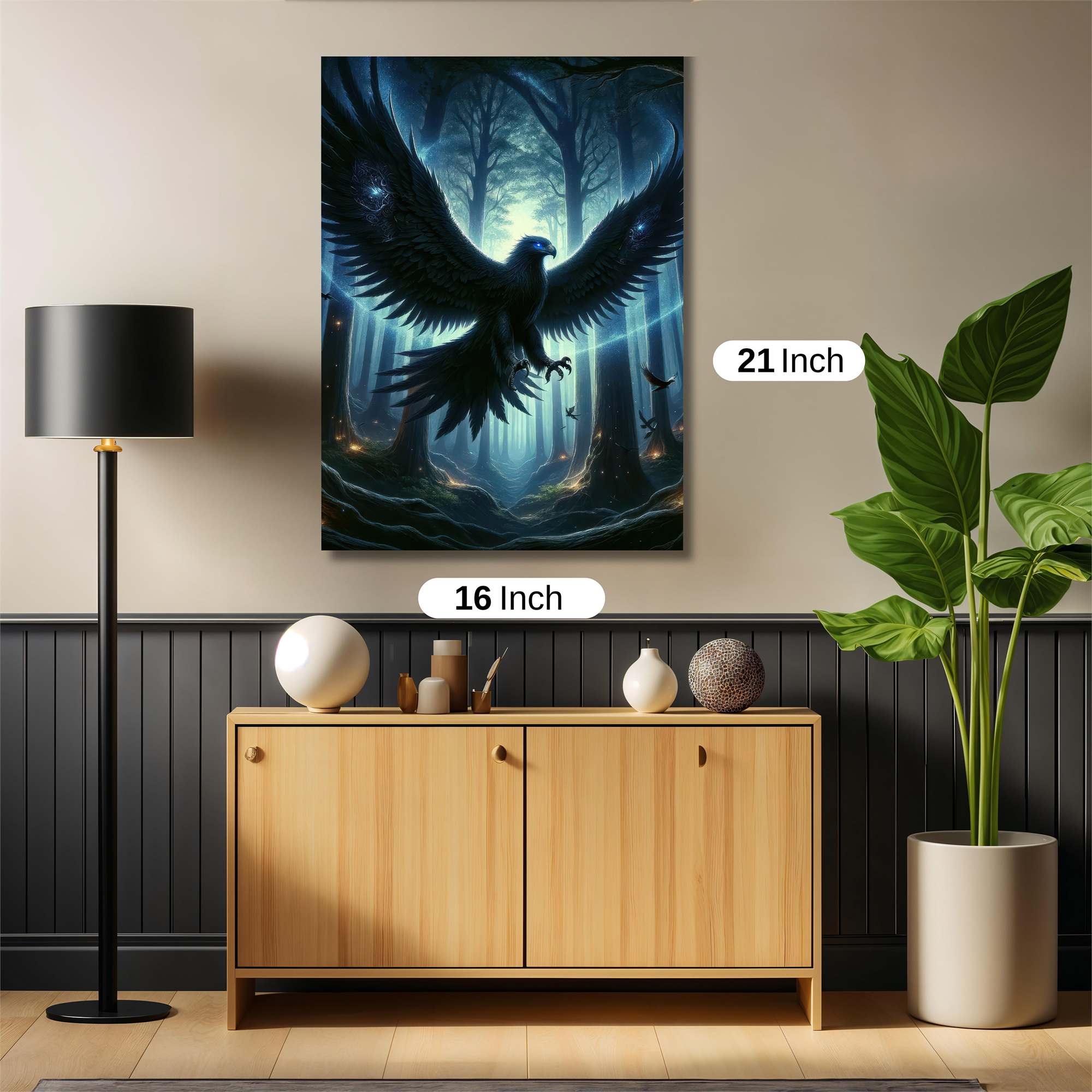 Mystic Raven Safe Wall Magnetic / M