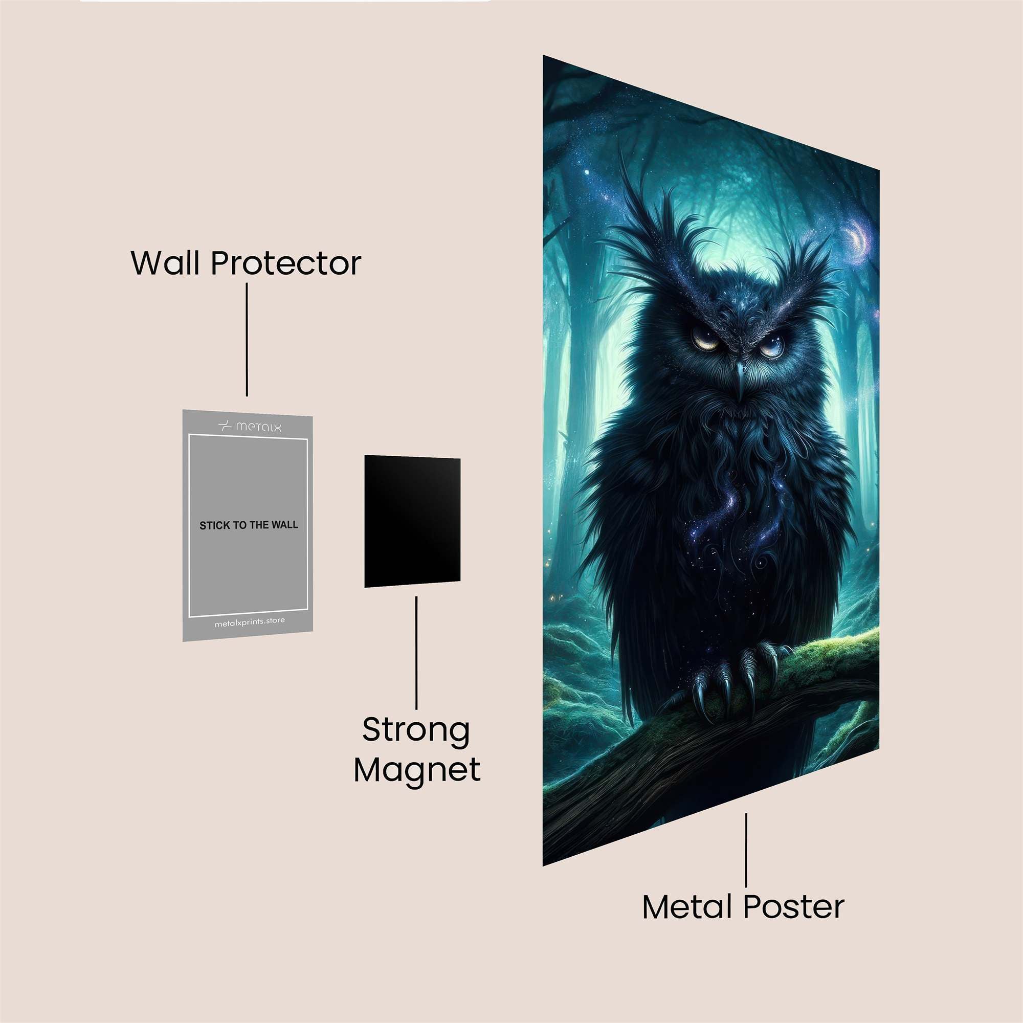 Owl Enigma Safe Wall Magnetic / M