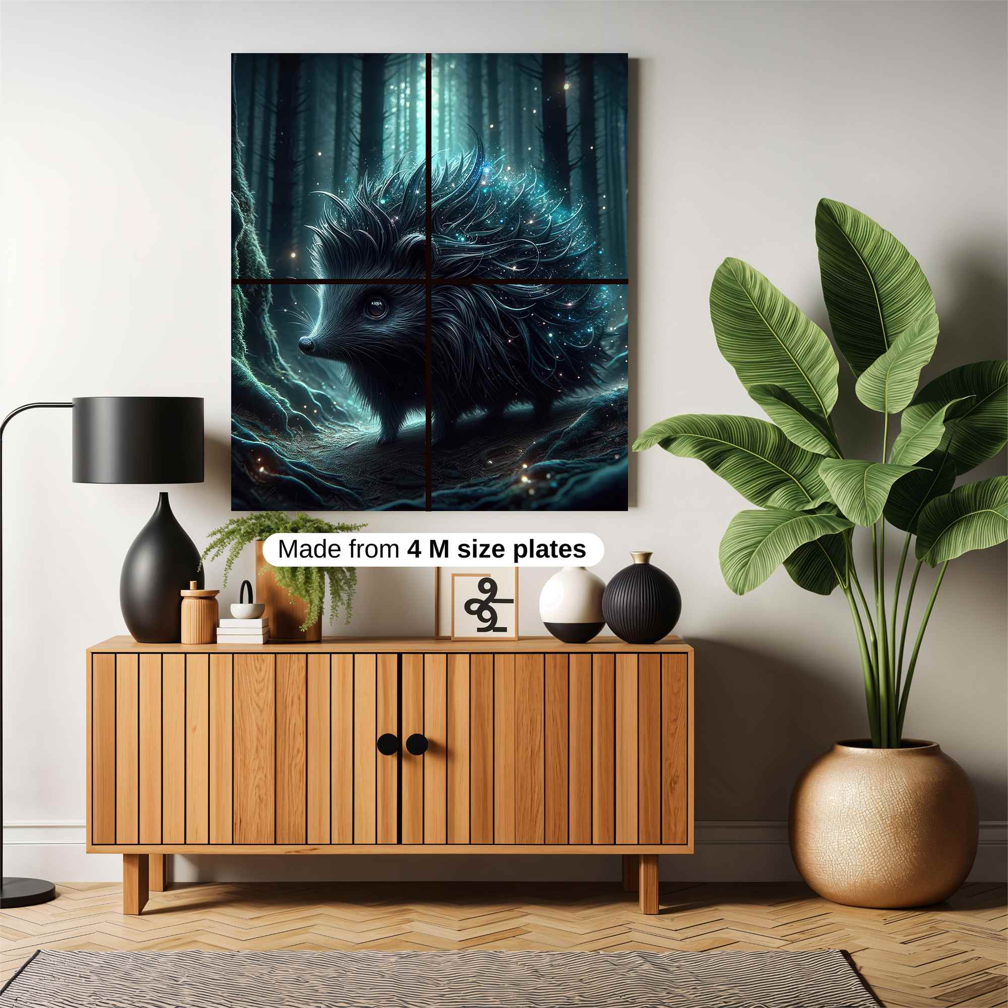 Hedgehog Enchantment Safe Wall Magnetic / M