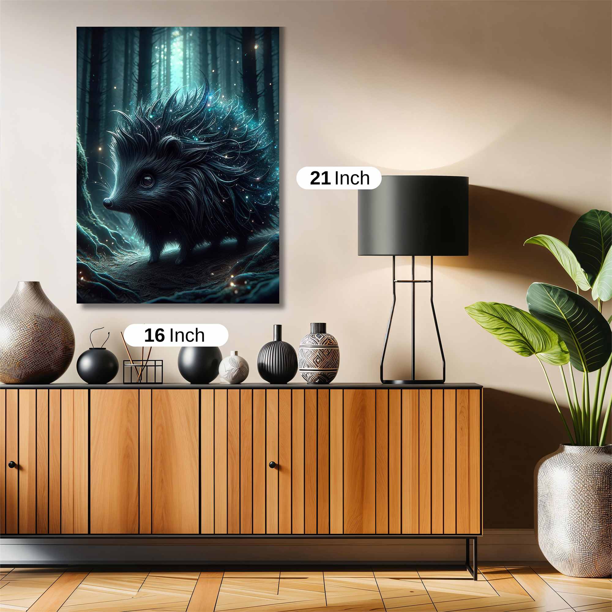 Hedgehog Enchantment Safe Wall Magnetic / M