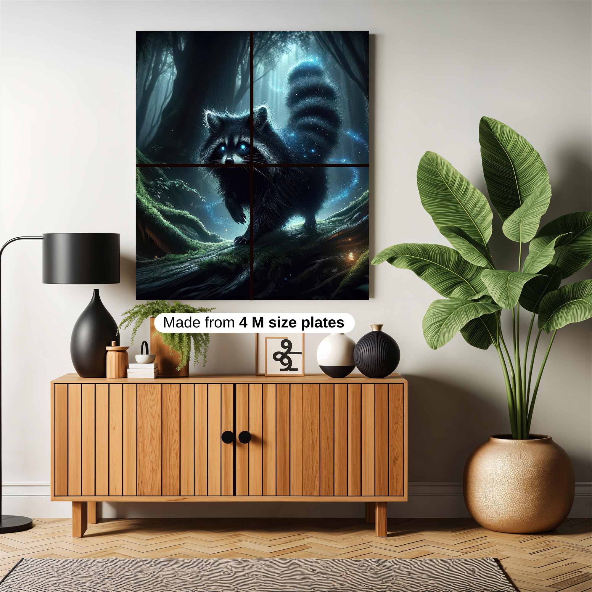 Raccoon Enchantment Safe Wall Magnetic / M