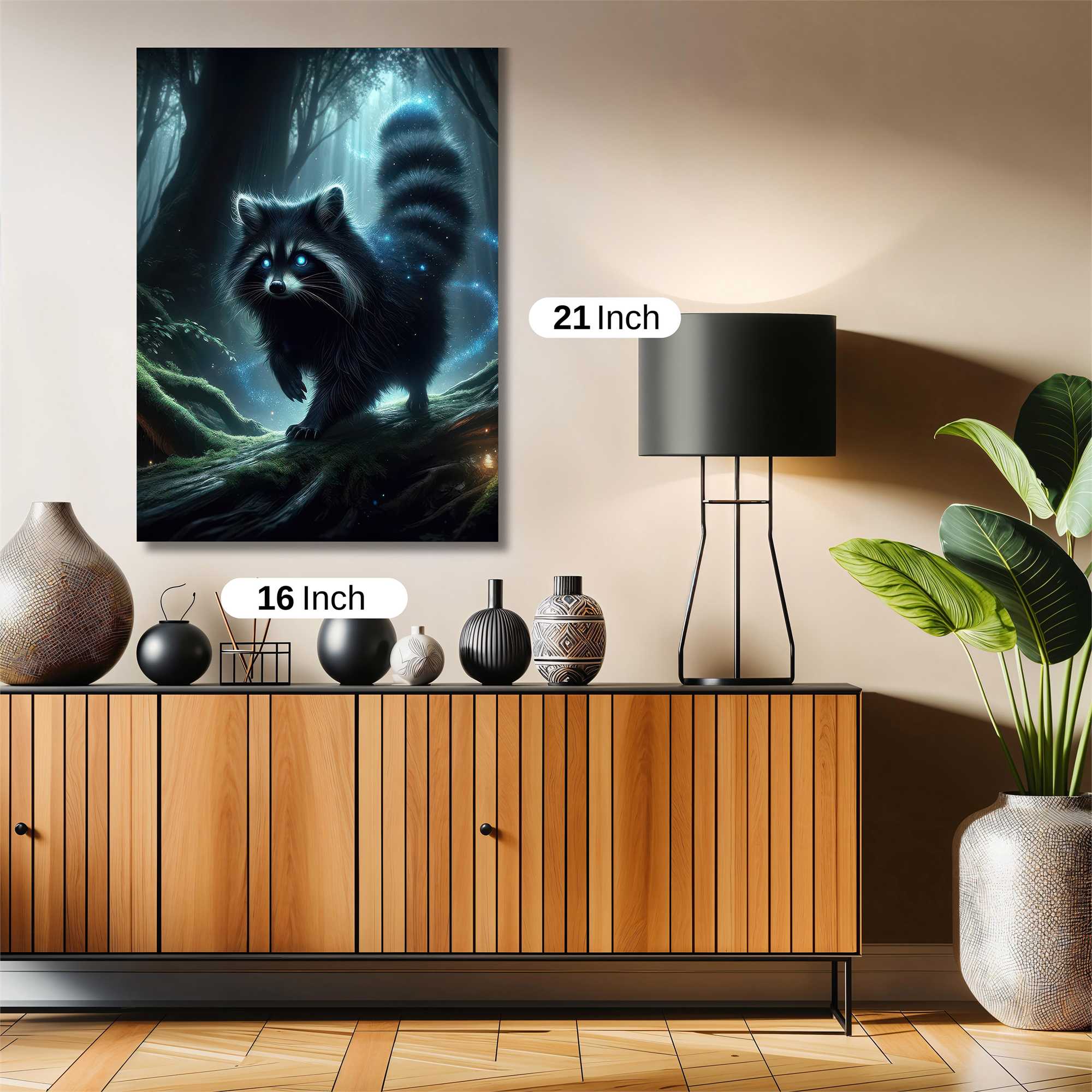 Raccoon Enchantment Safe Wall Magnetic / M