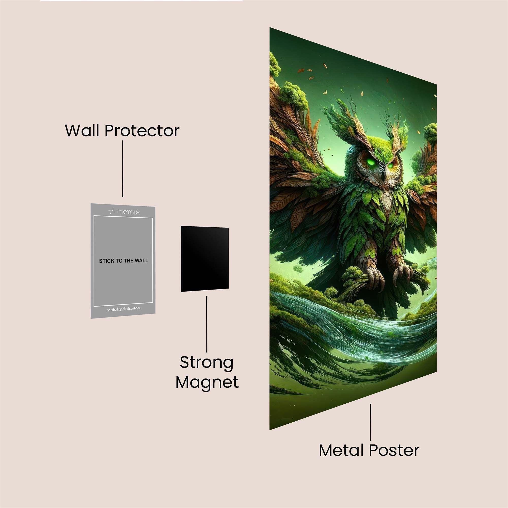 Owl Enchantment Safe Wall Magnetic / M