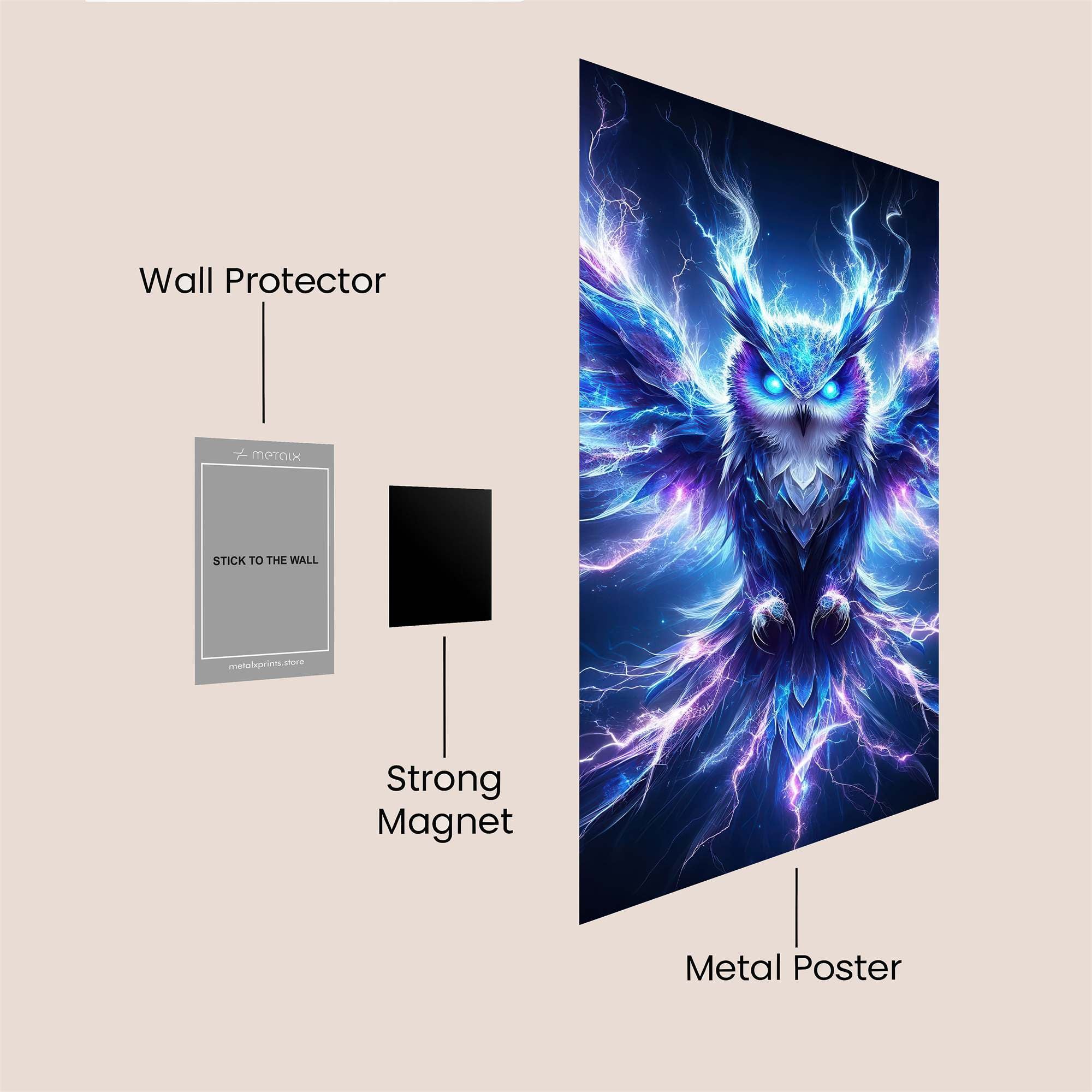 Thunder Owl Safe Wall Magnetic / M