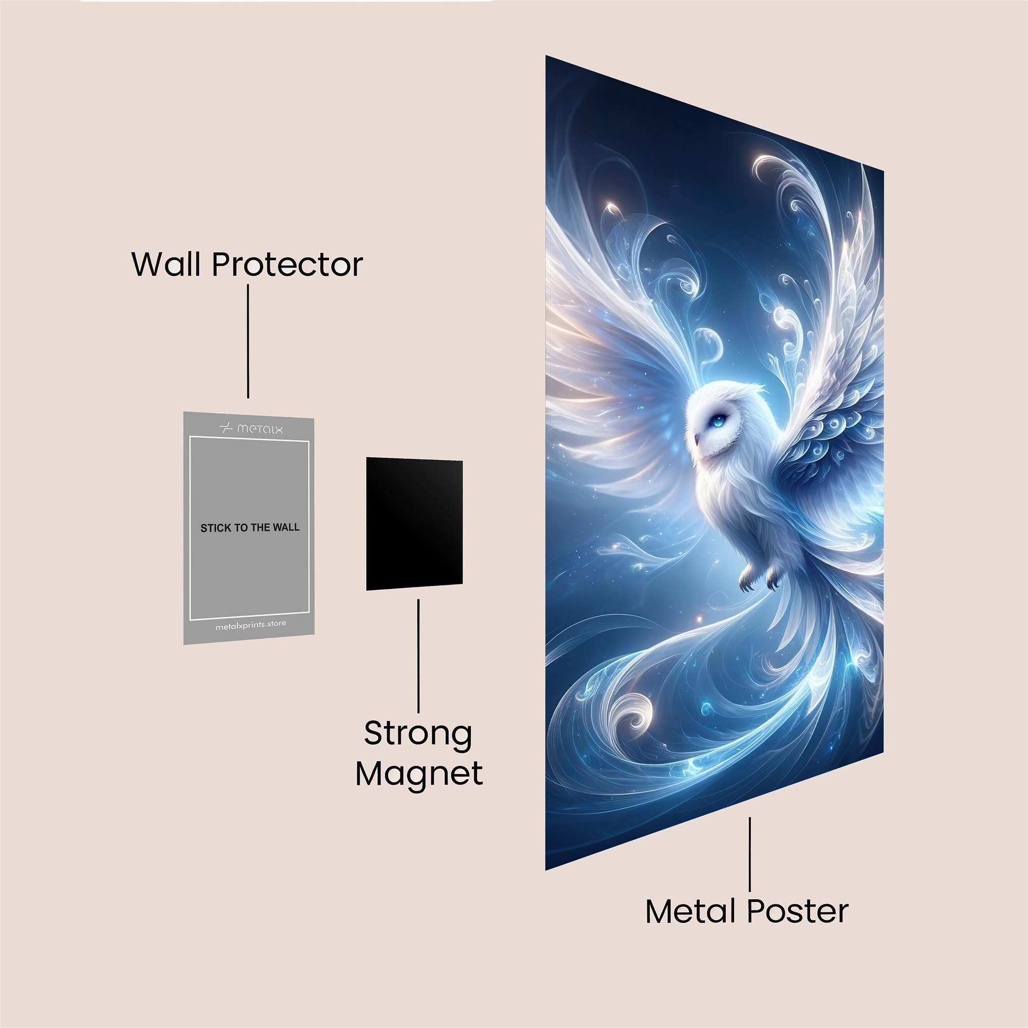 Owl Radiance Safe Wall Magnetic / M