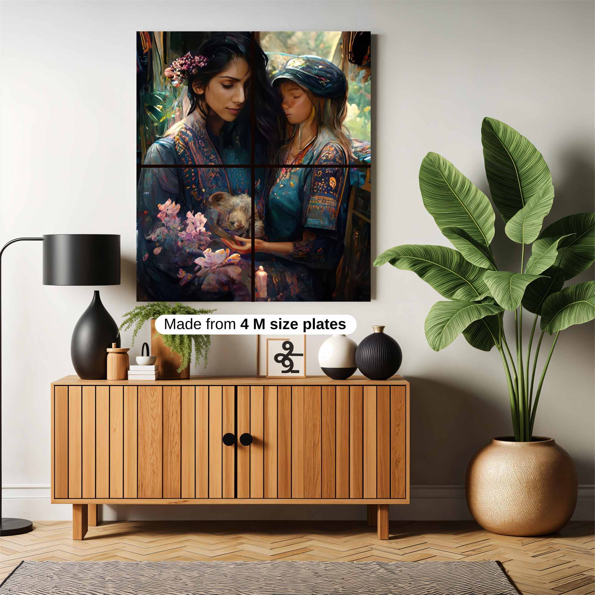 Floral Serenity Safe Wall Magnetic / M