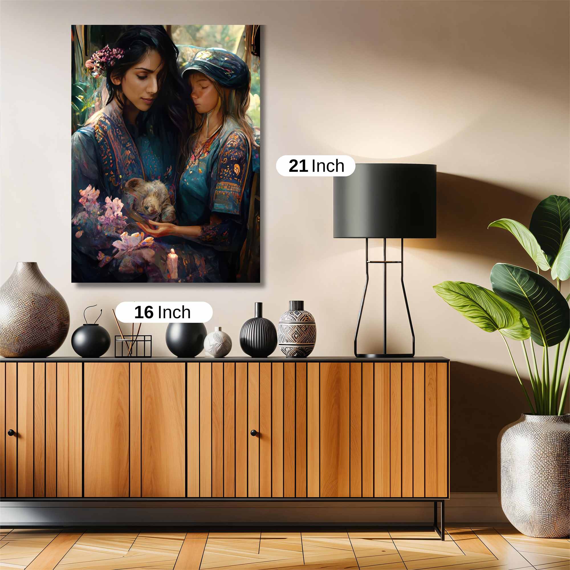 Floral Serenity Safe Wall Magnetic / M