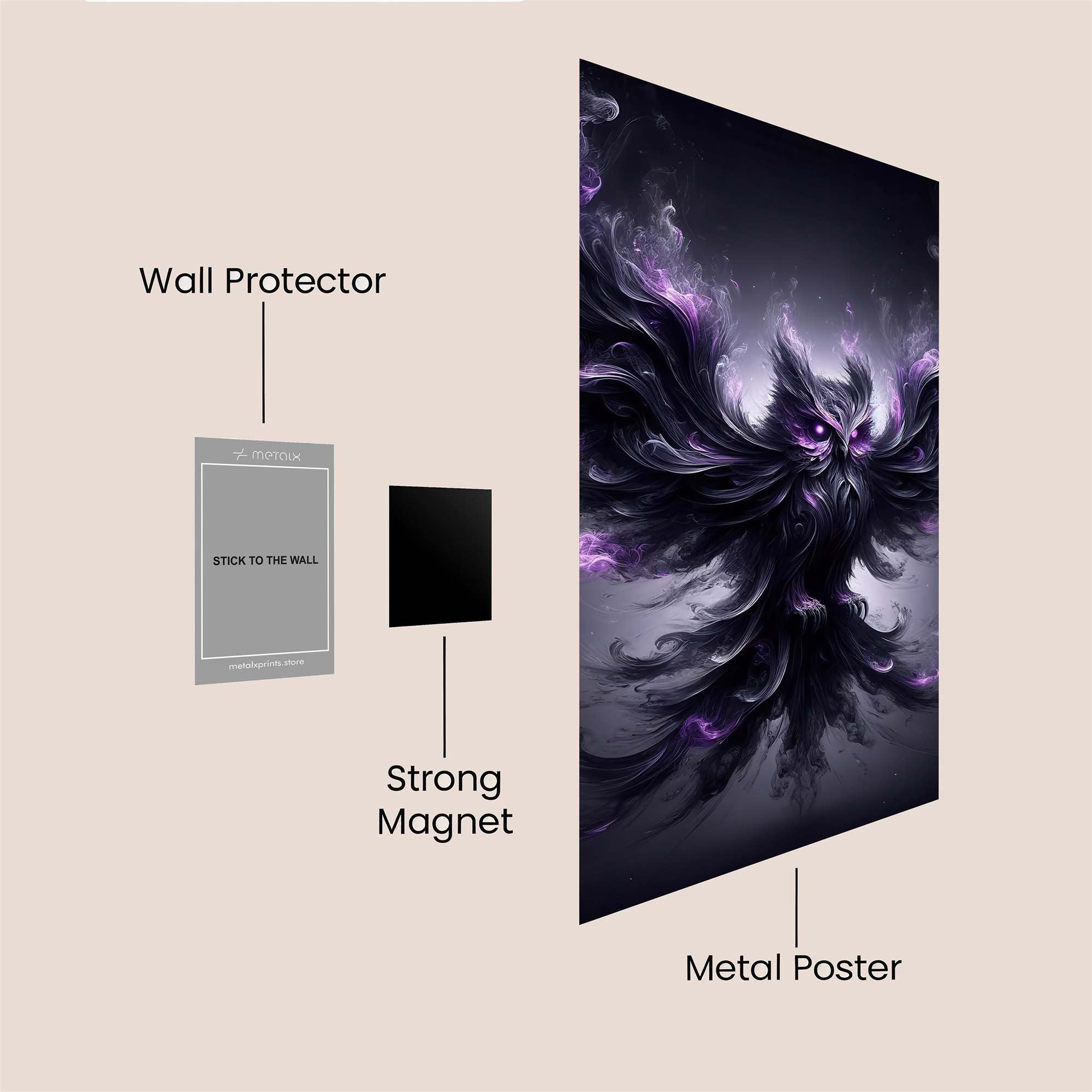 Phantom Owl Safe Wall Magnetic / M