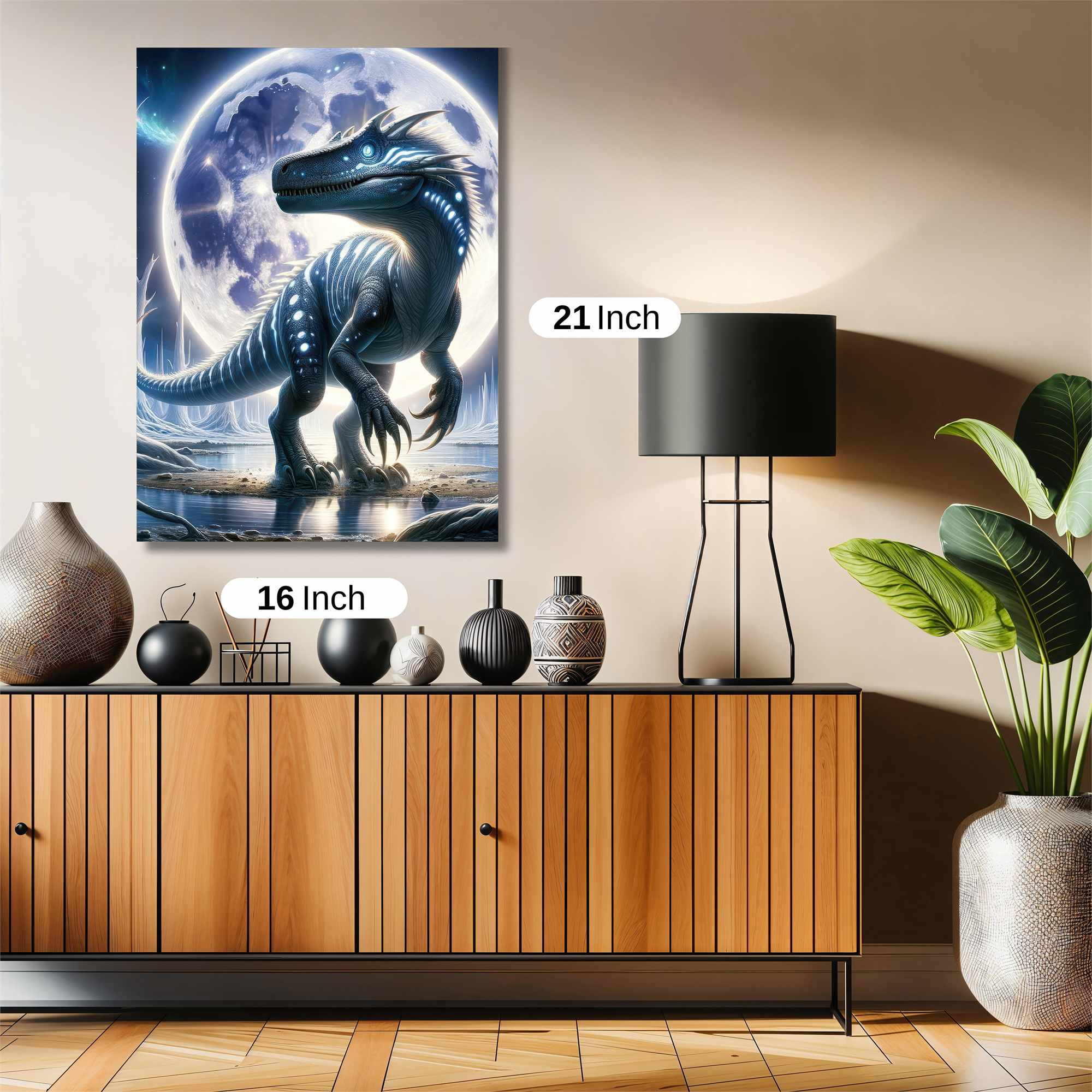 Moonlit Raptor Safe Wall Magnetic / M